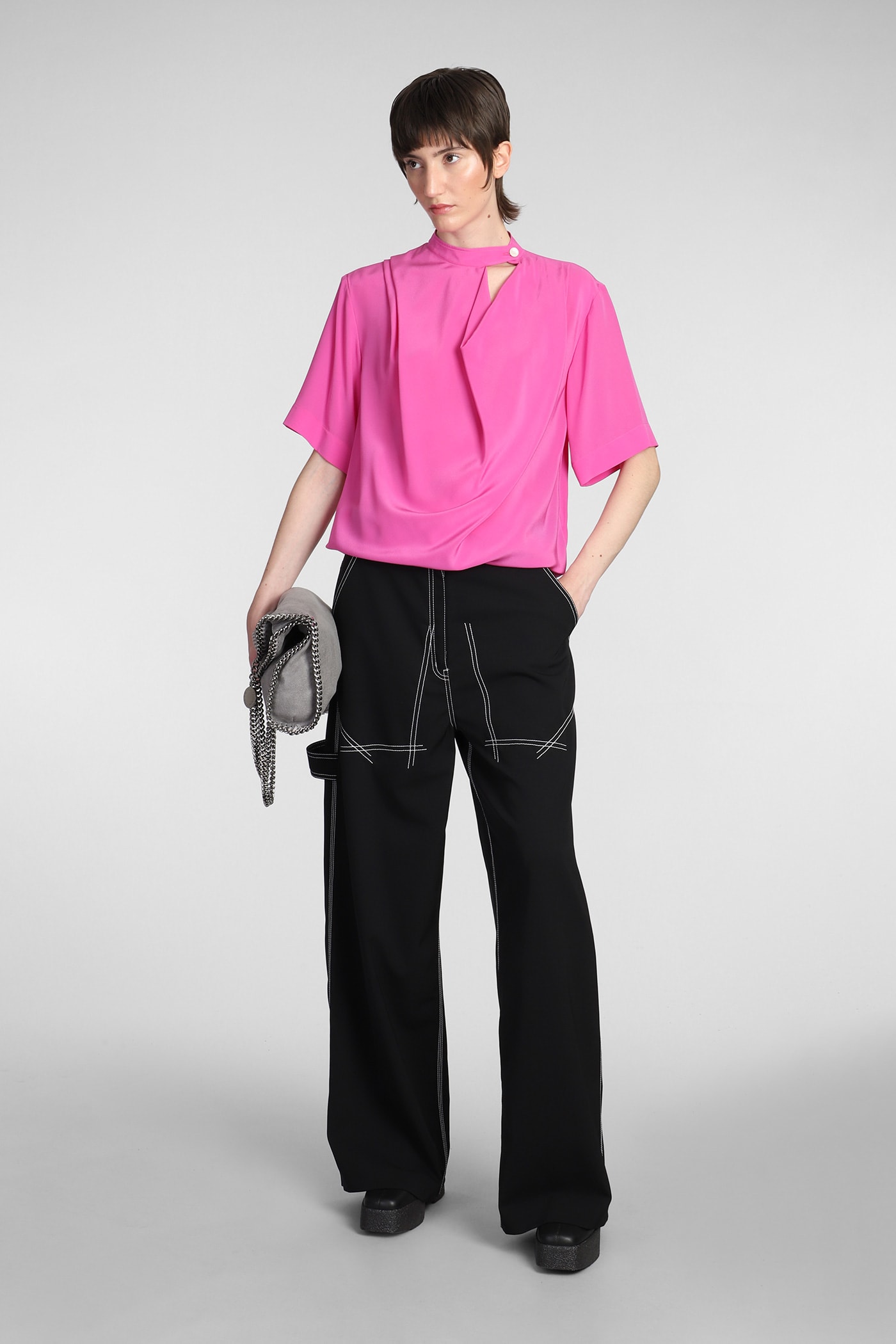 Stella McCartney Pants In Black Polyester | italist, ALWAYS