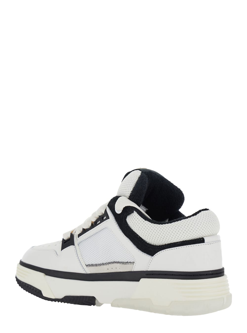 AMIRI AWFOSR1080WHITEBLACK 関税送料込 AMIRI White And Black Chunky Sneakers With Logo Detail In
