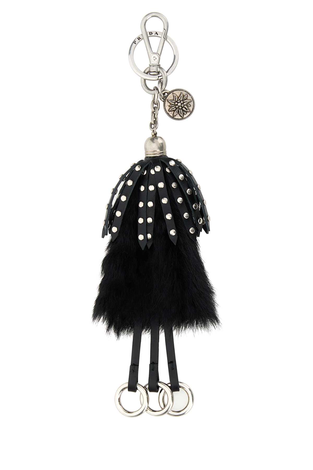 キーホルダー・キーリング Prada Black Calf Hair And Leather Keyring Prada Black Calf Hair And Leather Keyring | italist, ALWAYS