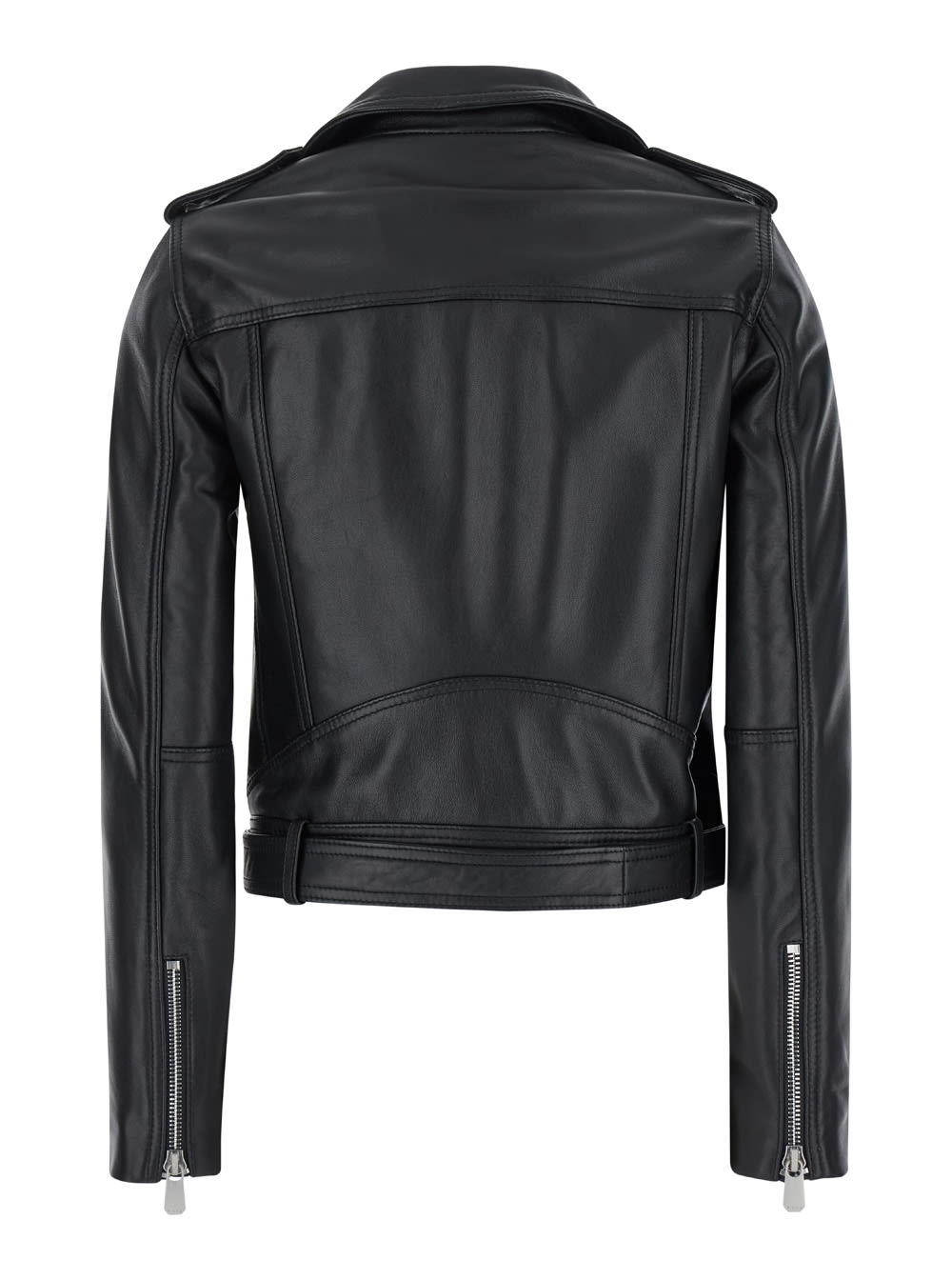 アウターその他 PINKO 'Costa Rica' biker jacket Black Pinko 'costa Rica' Black Biker Jacket In Leather Woman