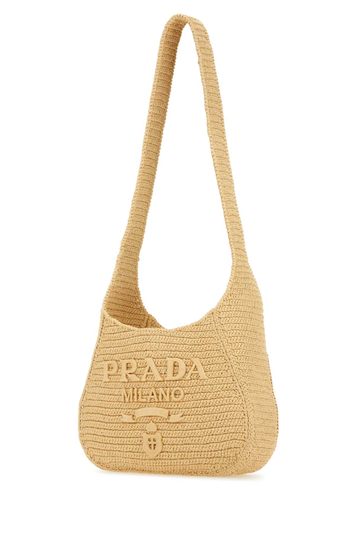 ショルダーバッグ・ポシェット PRADA FW25 Raffia crossbody bag (1BD362VOOB2M2T F0I55) Prada Black Raffia Crossbody Bag (PRADA/ショルダーバッグ