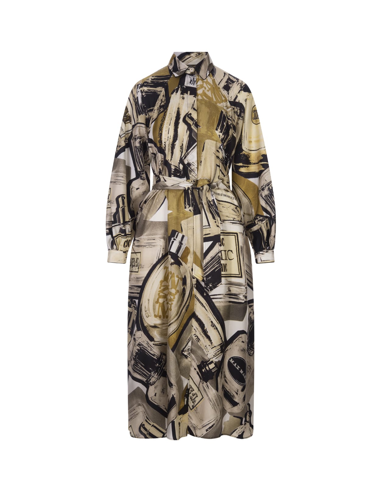 Rimmel Printed Silk Shirt Dress in Multicoloured - Max Mara