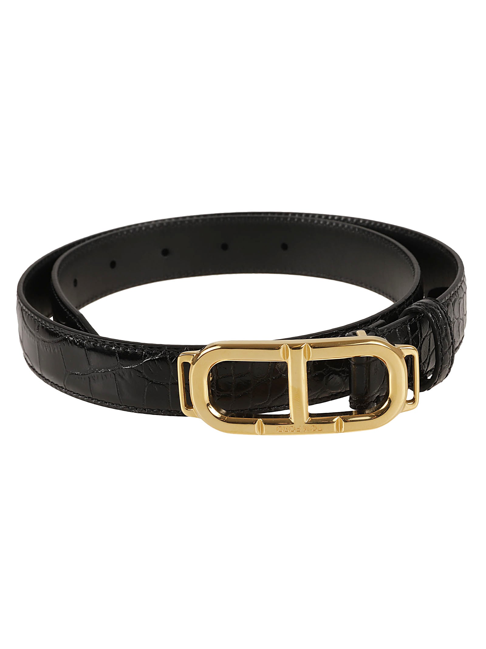 【送料&関税込】Tom Ford Shinny Stamped Croc Belt Tom Ford Shinny Stamped Croc Belt | italist