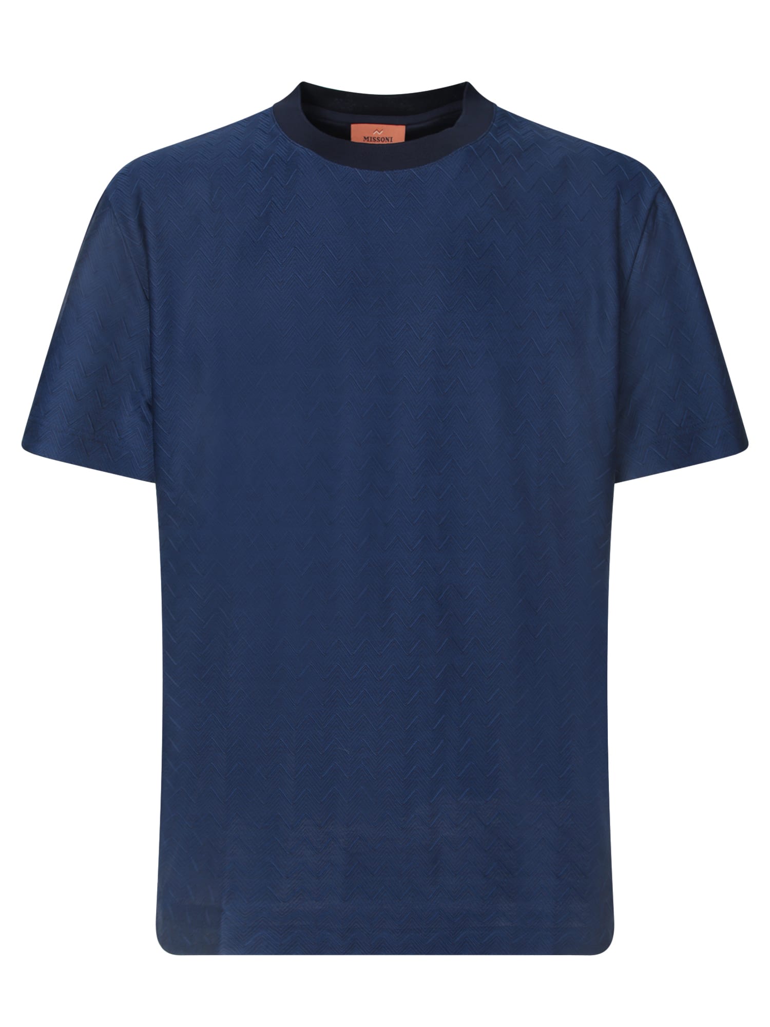 Missoni Blue Zig Zag T-shirt | italist