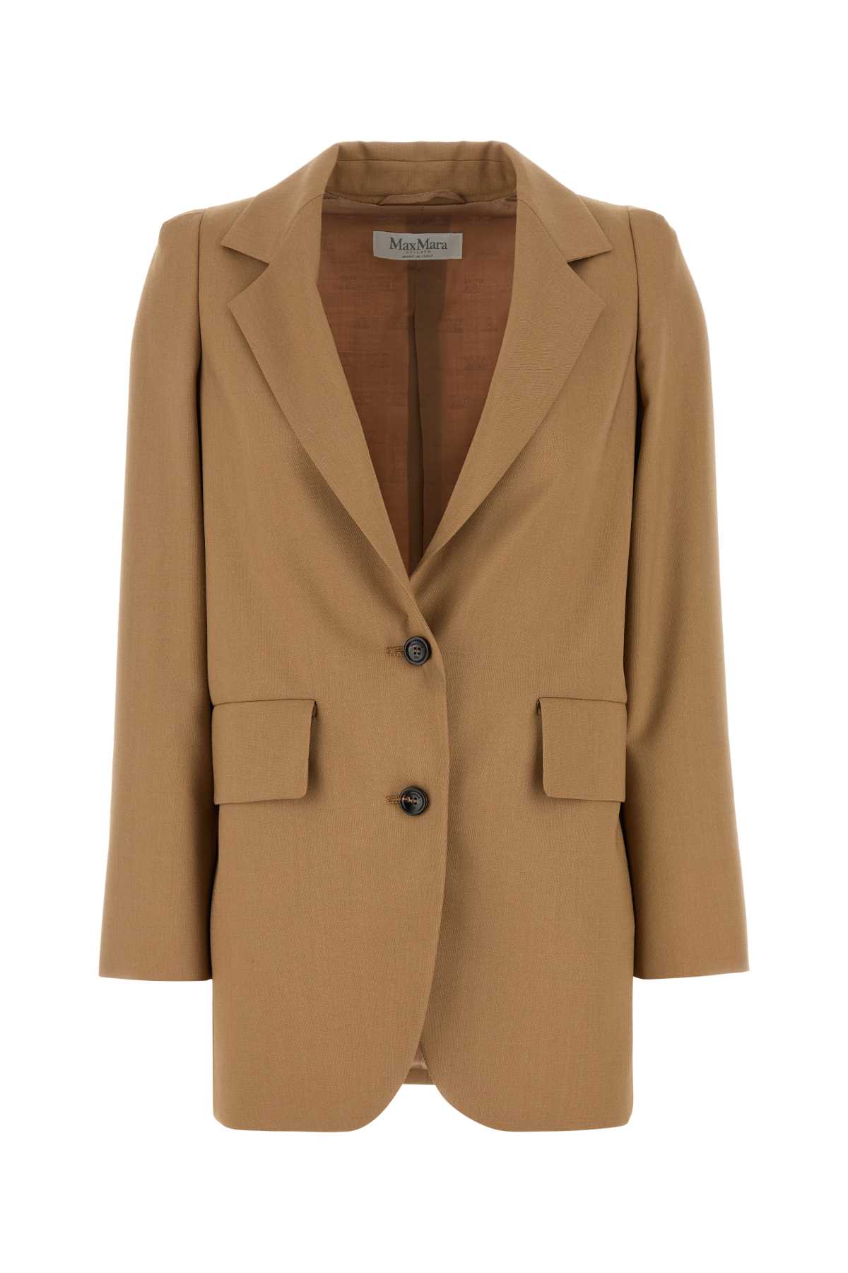 ジャケット MAX MARA CAMEL WOOL BLEND KITTEN BLAZER Camel Wool Blend Kitten Blazer Max Mara | italist