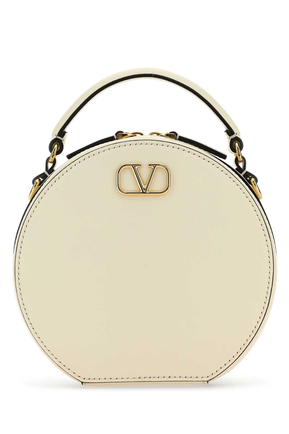 ハンドバッグ Valentino Garavani Ivory Leather Vlogo Handbag Valentino Garavani Ivory Leather Vlogo Handbag | italist