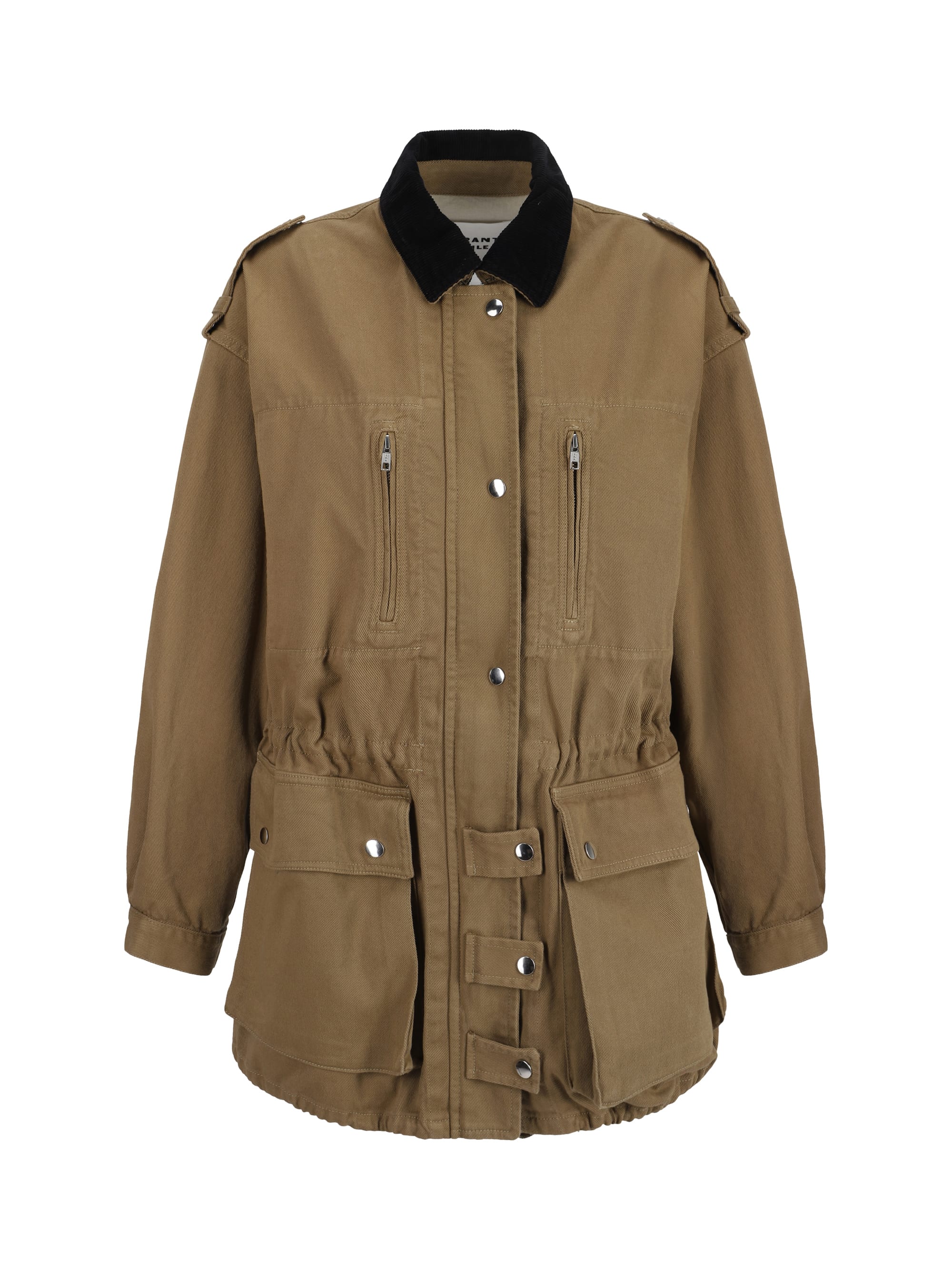 ジャケット ISABEL MARANT ETOILE Black cotton Joanna jacket Isabel Marant Etoile Joanna Pure Cotton Jacket (Coats and