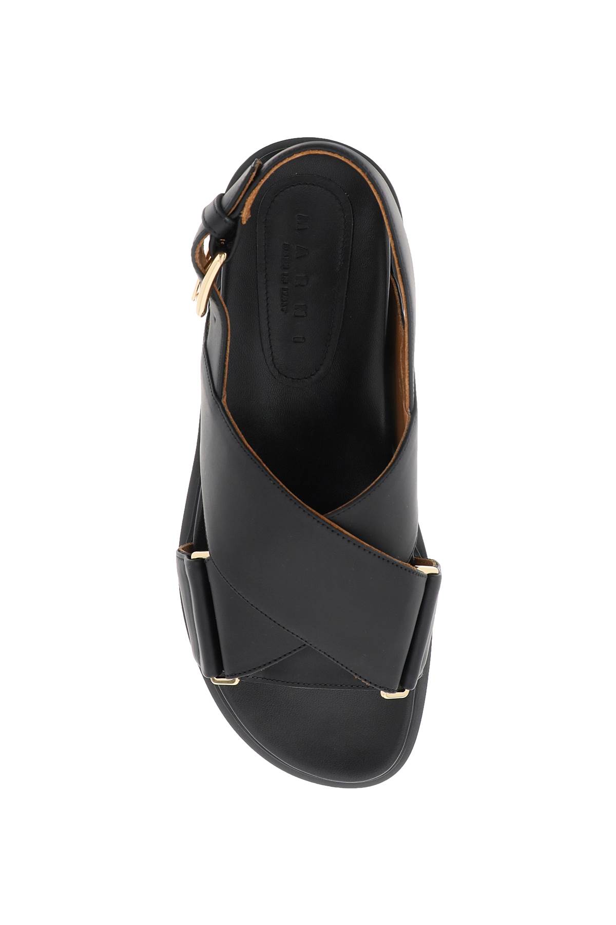 【関税＆送料込み】Marni Crossed Leather Sandal 楽天市場】Cross（ブランドマルニ）（靴）の通販