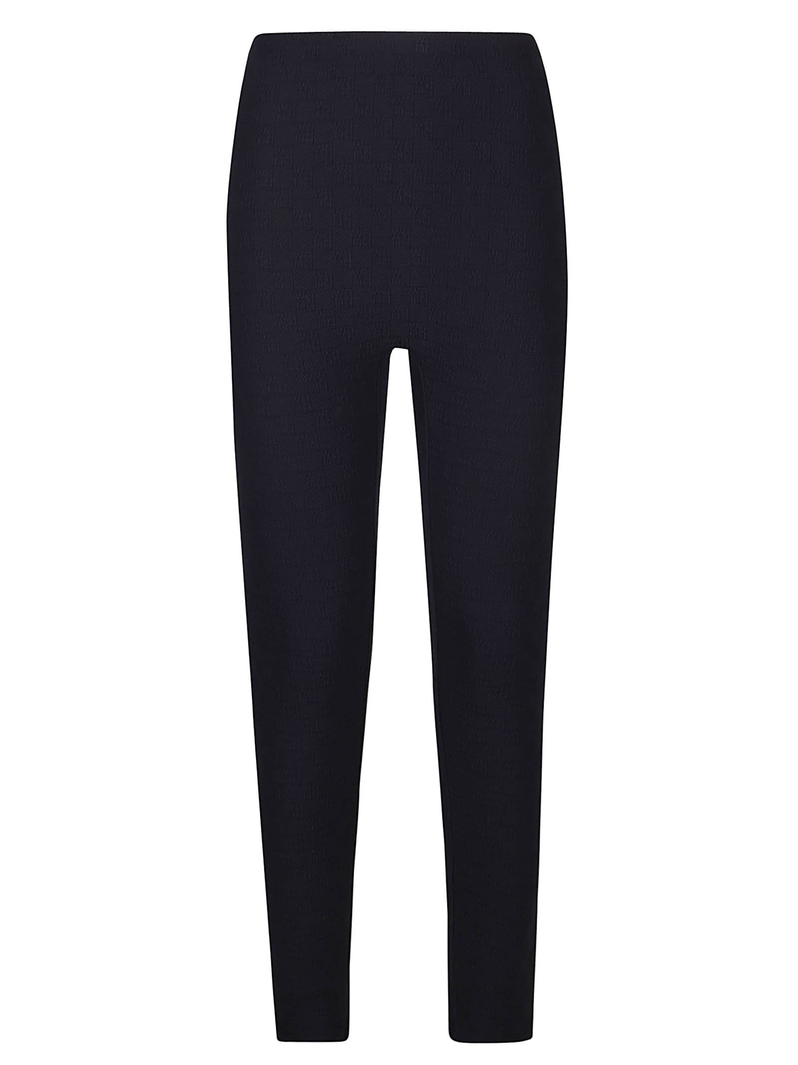 Alexander Wang Cropped Leggings With Crystal Studded Logoed Band