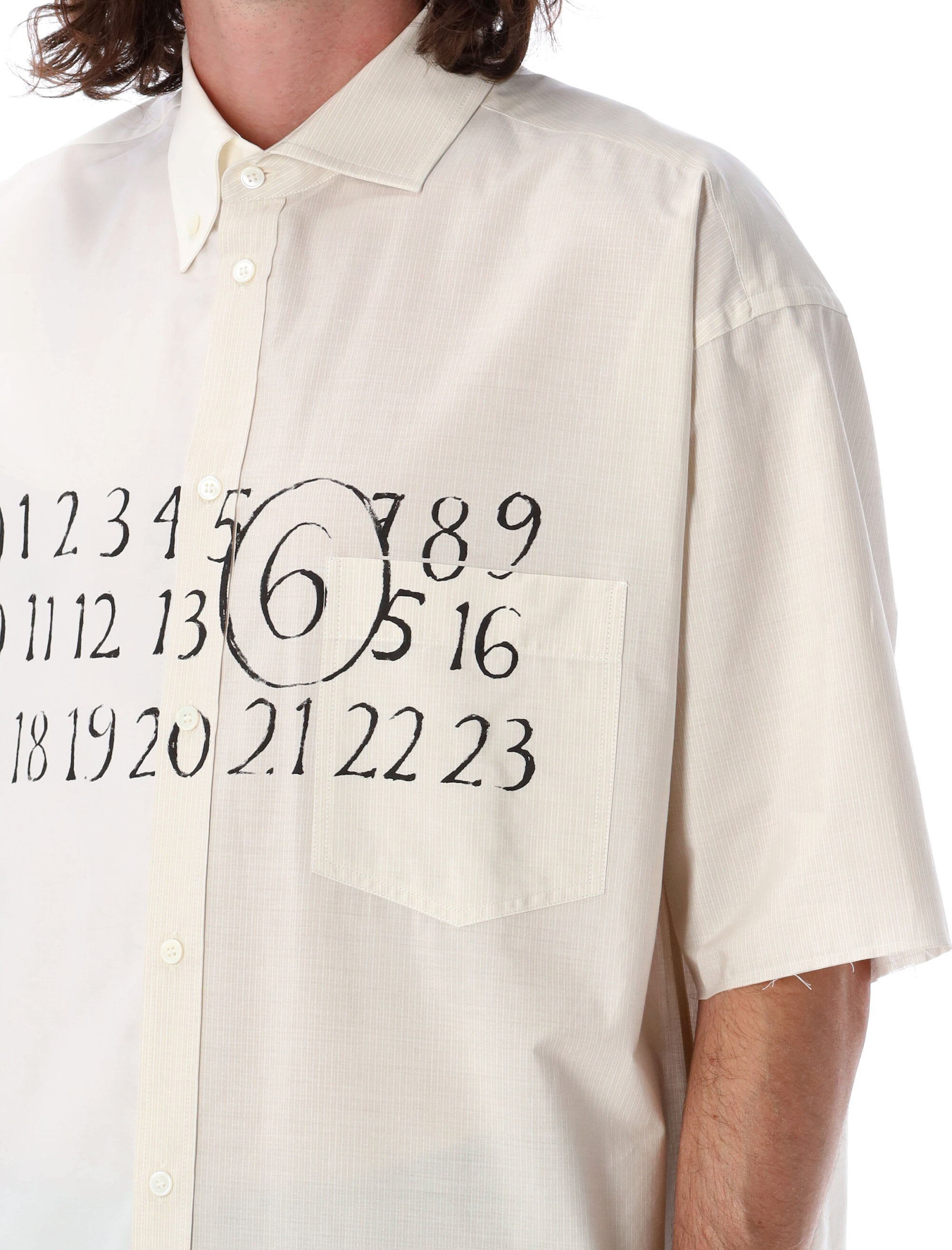 MM6 Maison Margiela Asymmetric Poplin Shirt | italist