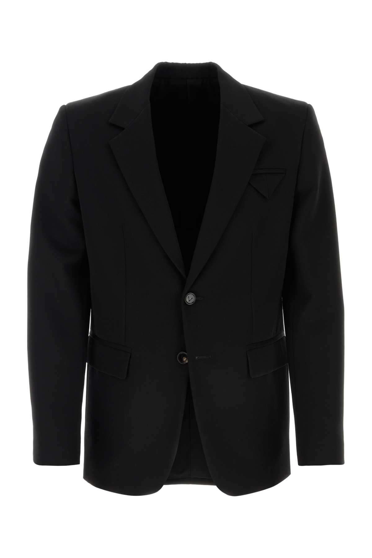 【送料&関税込】Bottega Veneta Black Wool Tuxedo Jacket b79632f3f696d76d0f7a9638e12246