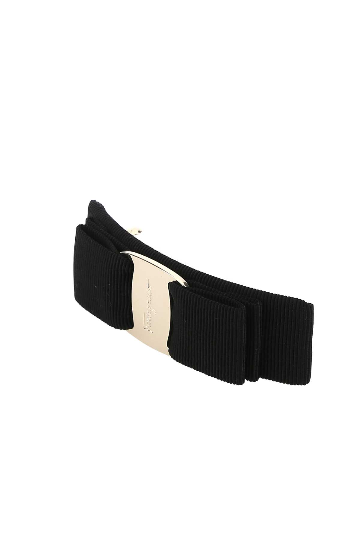 Ferragamo Black Fabric Vara Hair Clip | italist