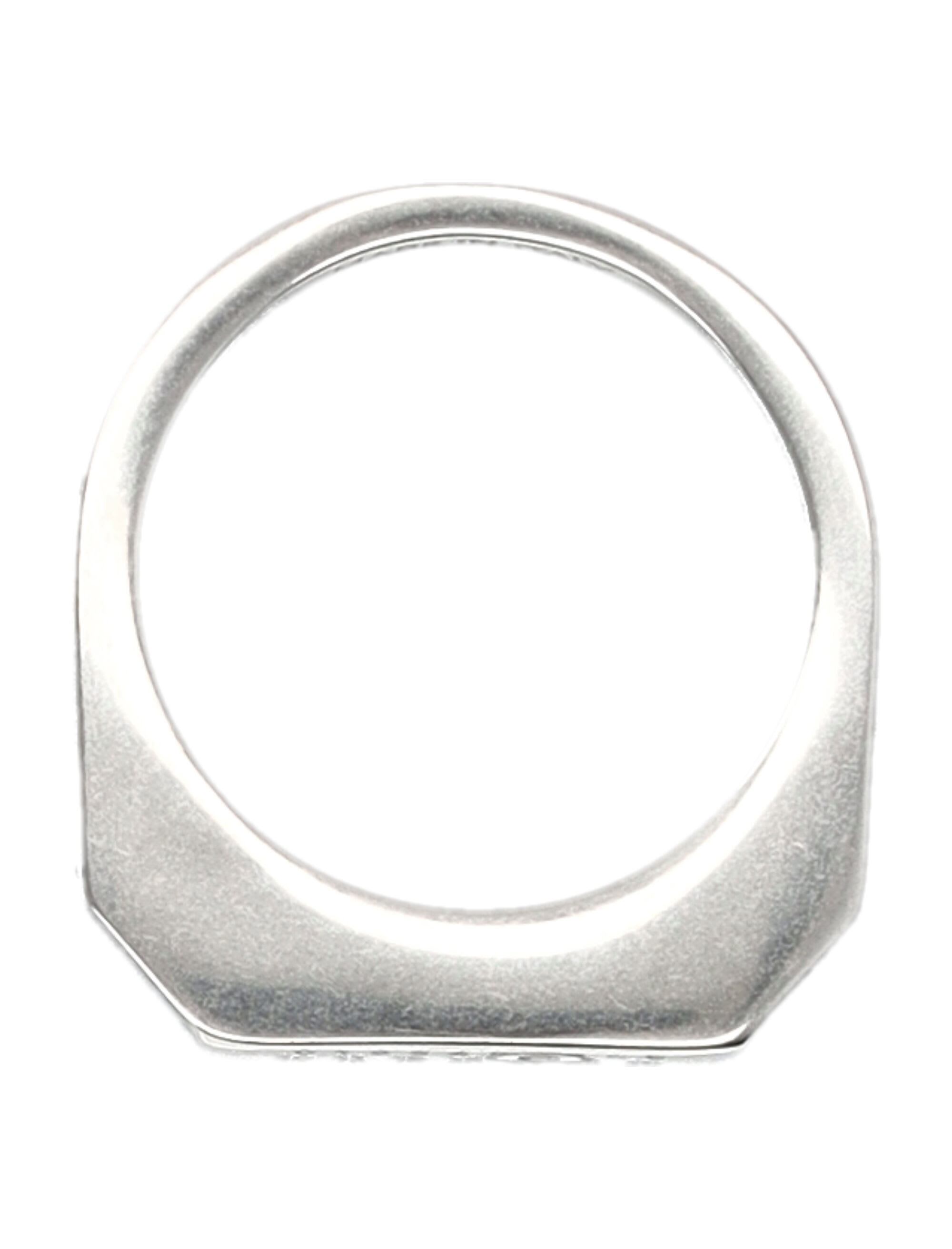 MM6 Maison Margiela/シルバー Letter Logo リング Maison Margiela MM6 Letter Logo Ring Palladio – LESS 17