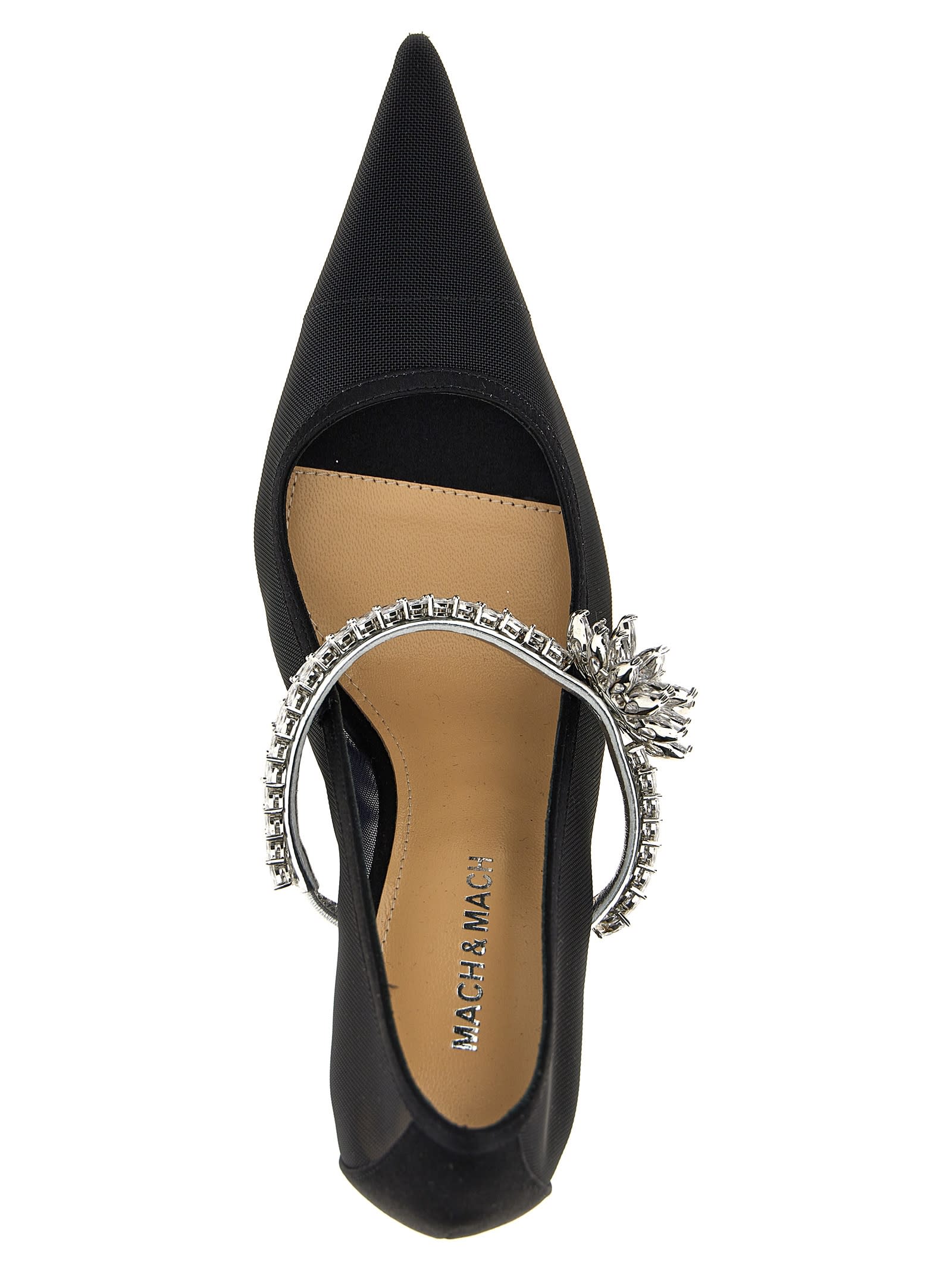 パンプス MACH & MACH SS25 'Lotus' pumps (R25S090695NETB17 BLACK) Mach & Mach 'lotus' Pumps | italist