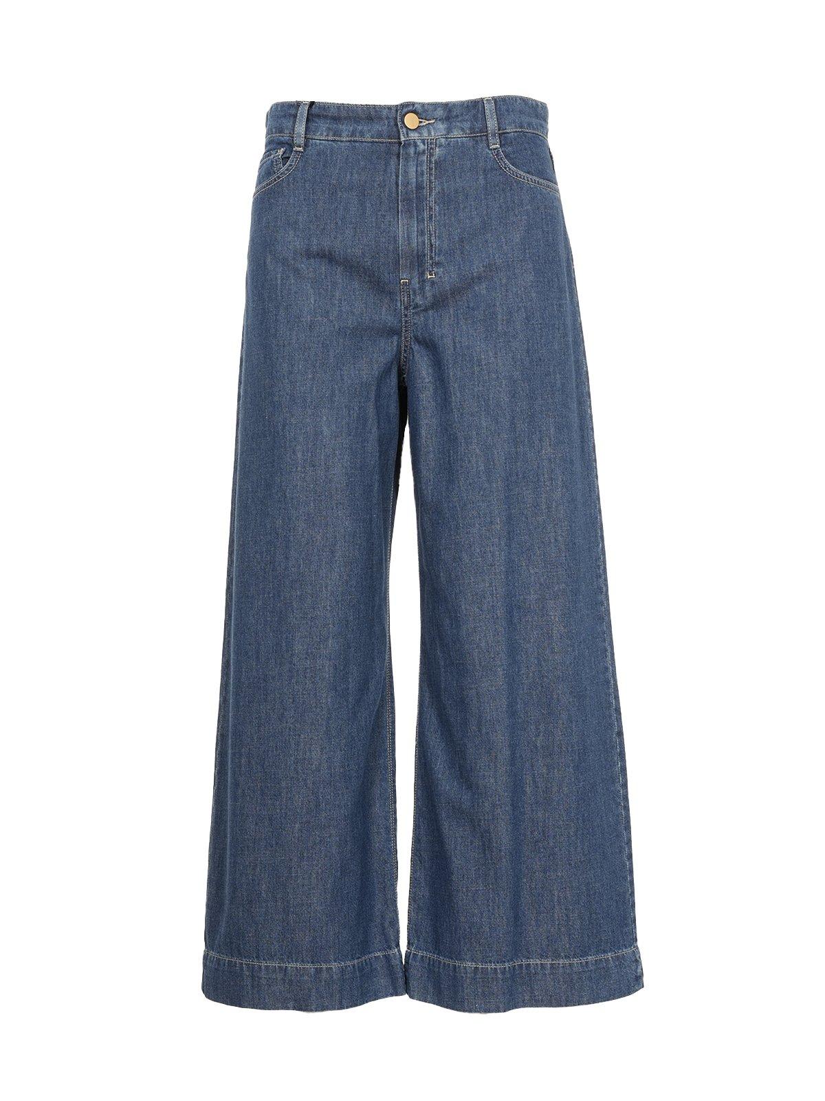 Button Detailed Wide Leg Jeans 'S Max Mara | italist, ALWAYS