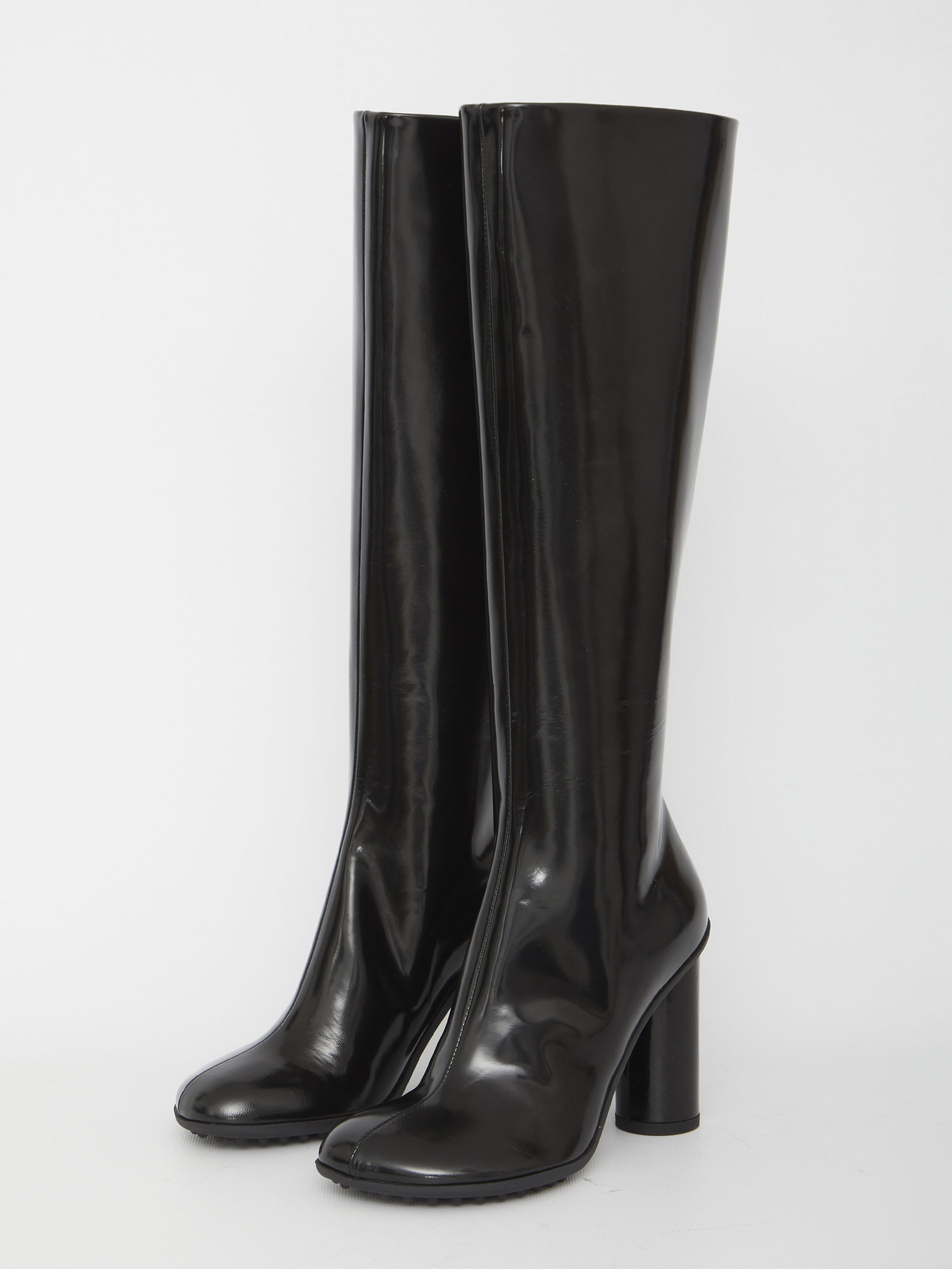 VIP【送料関税込】BOTTEGA VENETA ATOMIC LEATHER BOOTS Bottega Veneta Atomic Leather Cylinder-Heel Ankle Boots