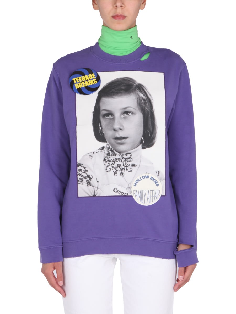 その他 RAF SIMONS TEENAGE DREAMS SWEATSHIRT (211-W166B_190030050) Raf Simons RARE! Black Teenage Dreams Oversized Zipped