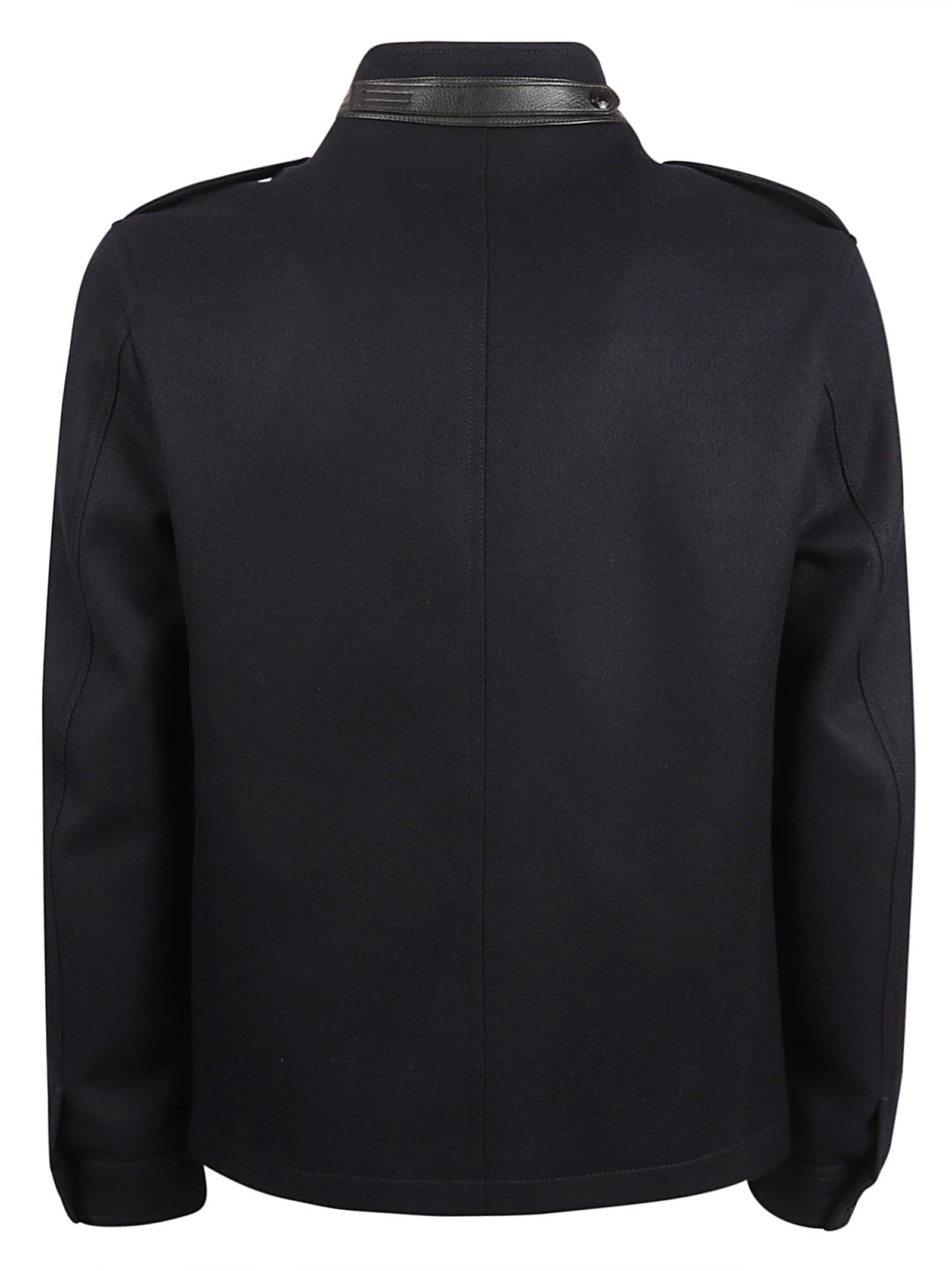 【送料&関税込】Tom Ford Japanese Light Felt Stand Collar Ja TOM FORD JAPANESE LIGHT FELT STAND COLLAR OVERSHIRT Navy