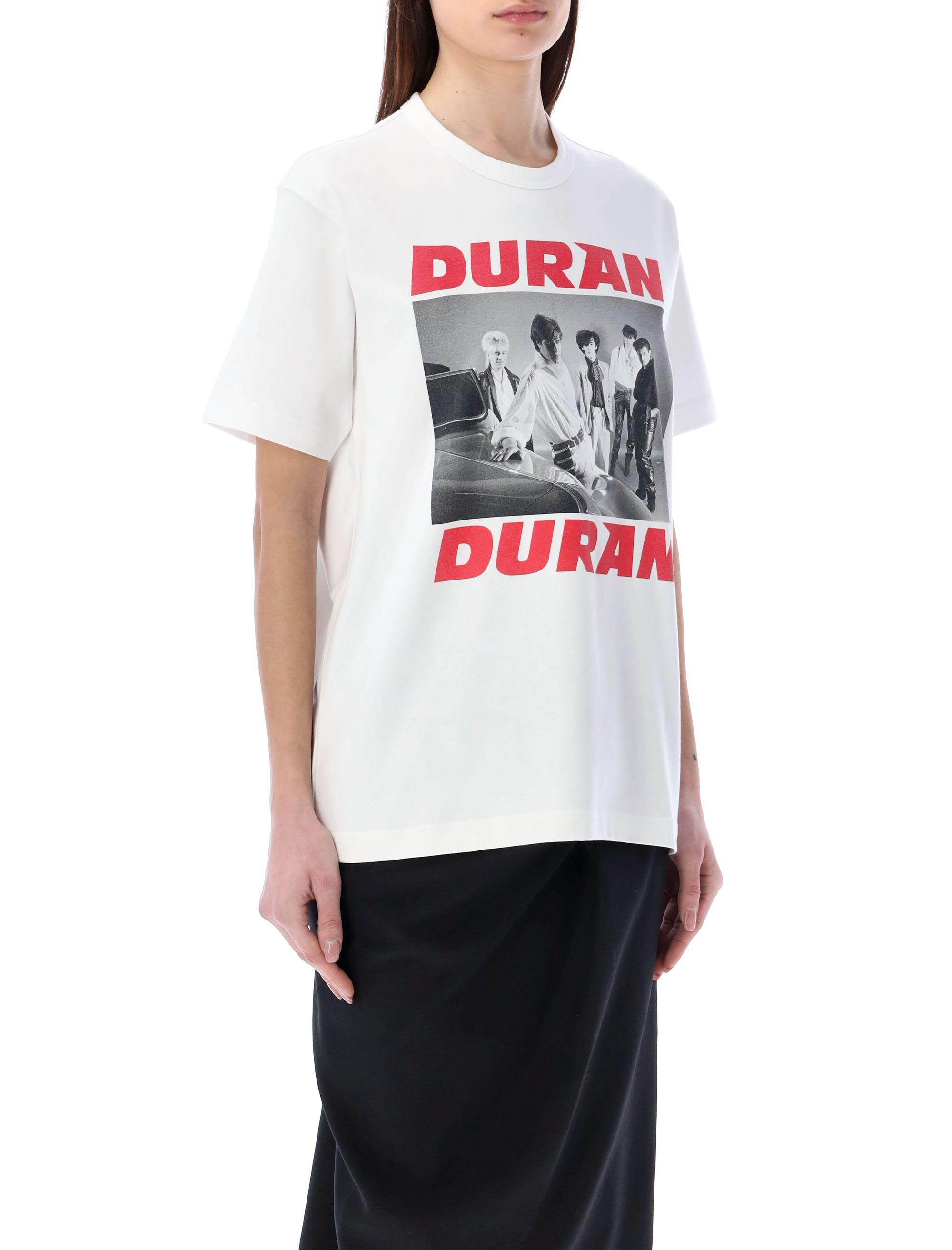 トップス JUNYAWATANABE 2022SS Duran Duran rockT M Junya Watanabe Duran Duran Cotton T-shirt | White | FARFETCH