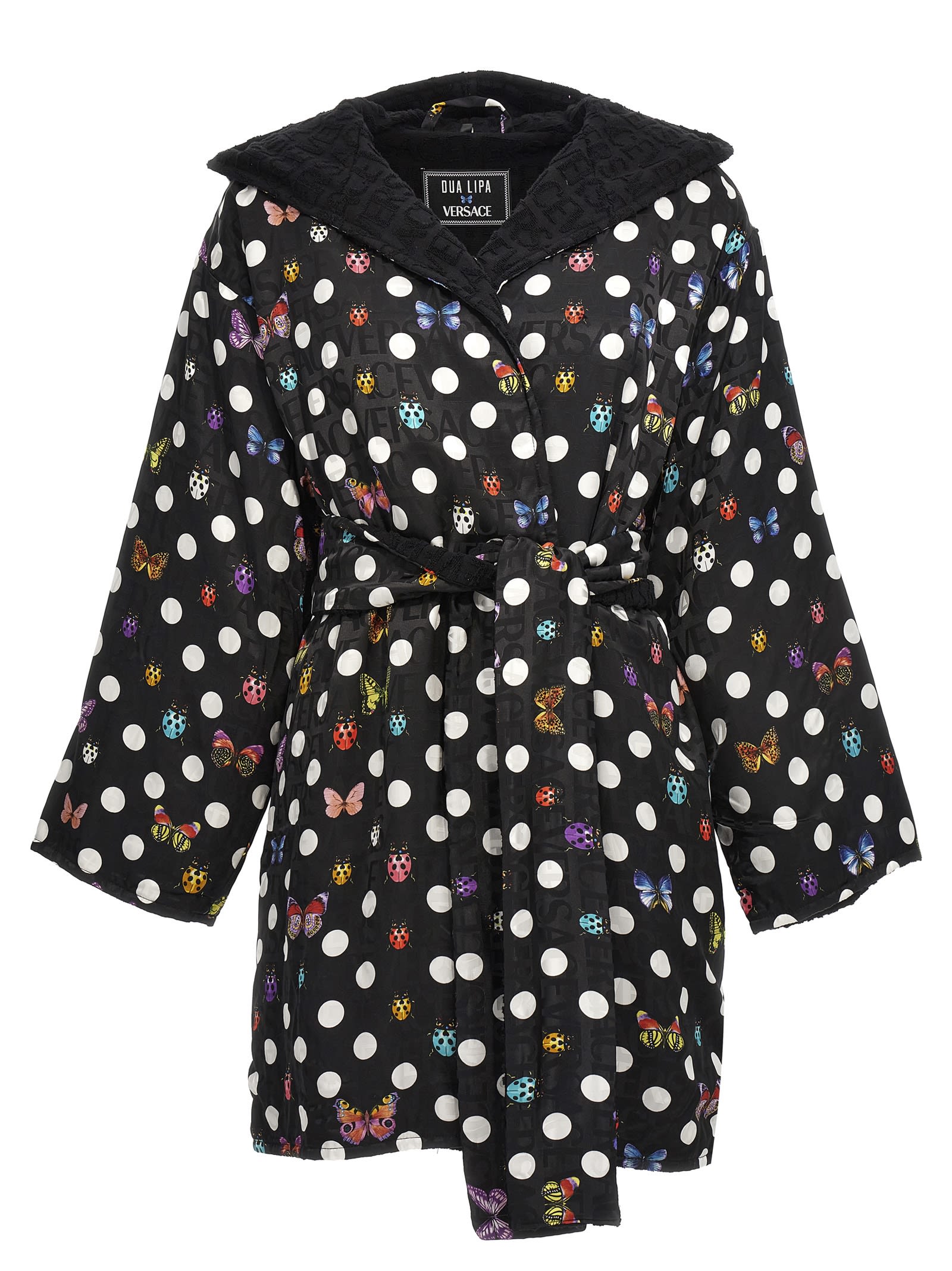 インナー・ルームウェアその他 VERSACE 'Heritage Butterflies & Ladybugs Polka' bathrobe fe28fbc4c4c8577f657d624a41f9d6