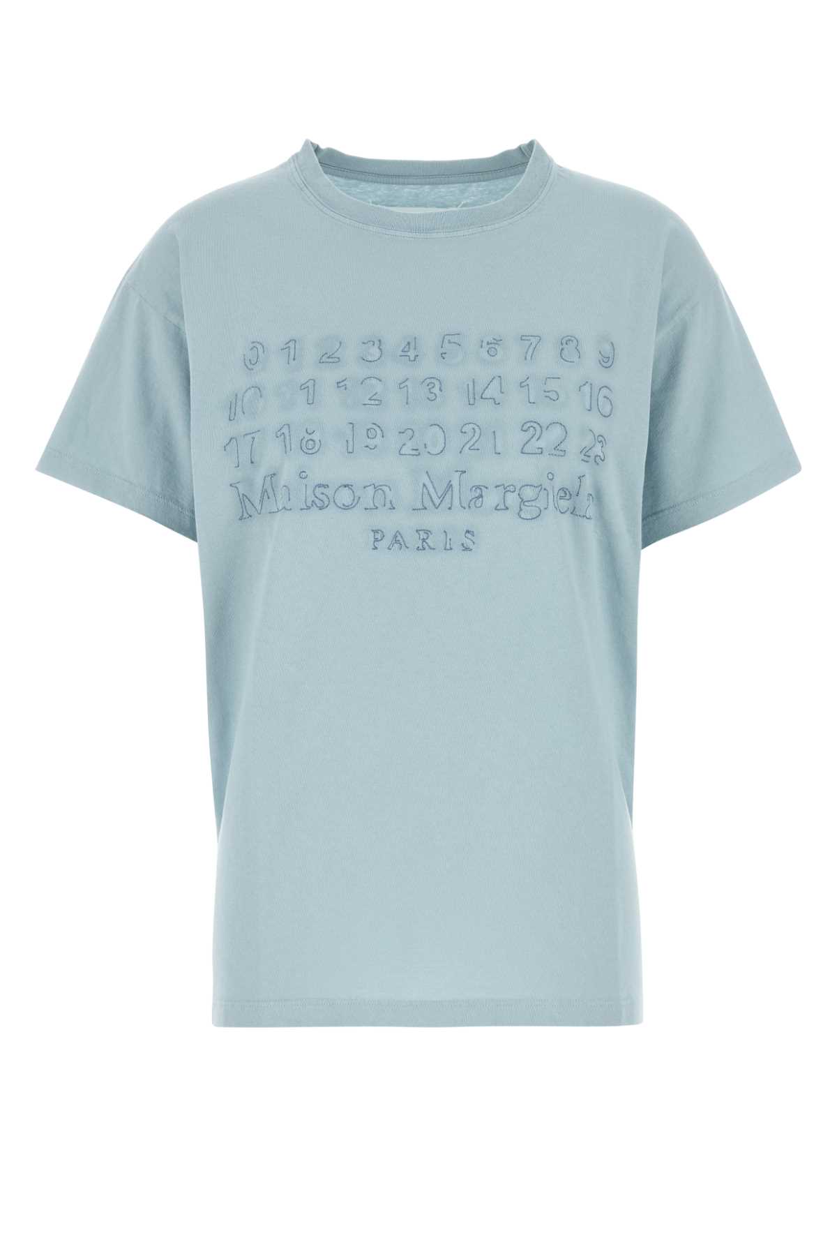 【送料&関税込】Maison Margiela Light Blue Cotton T-shirt Maison Margiela Light Blue Cotton T-shirt | italist, ALWAYS