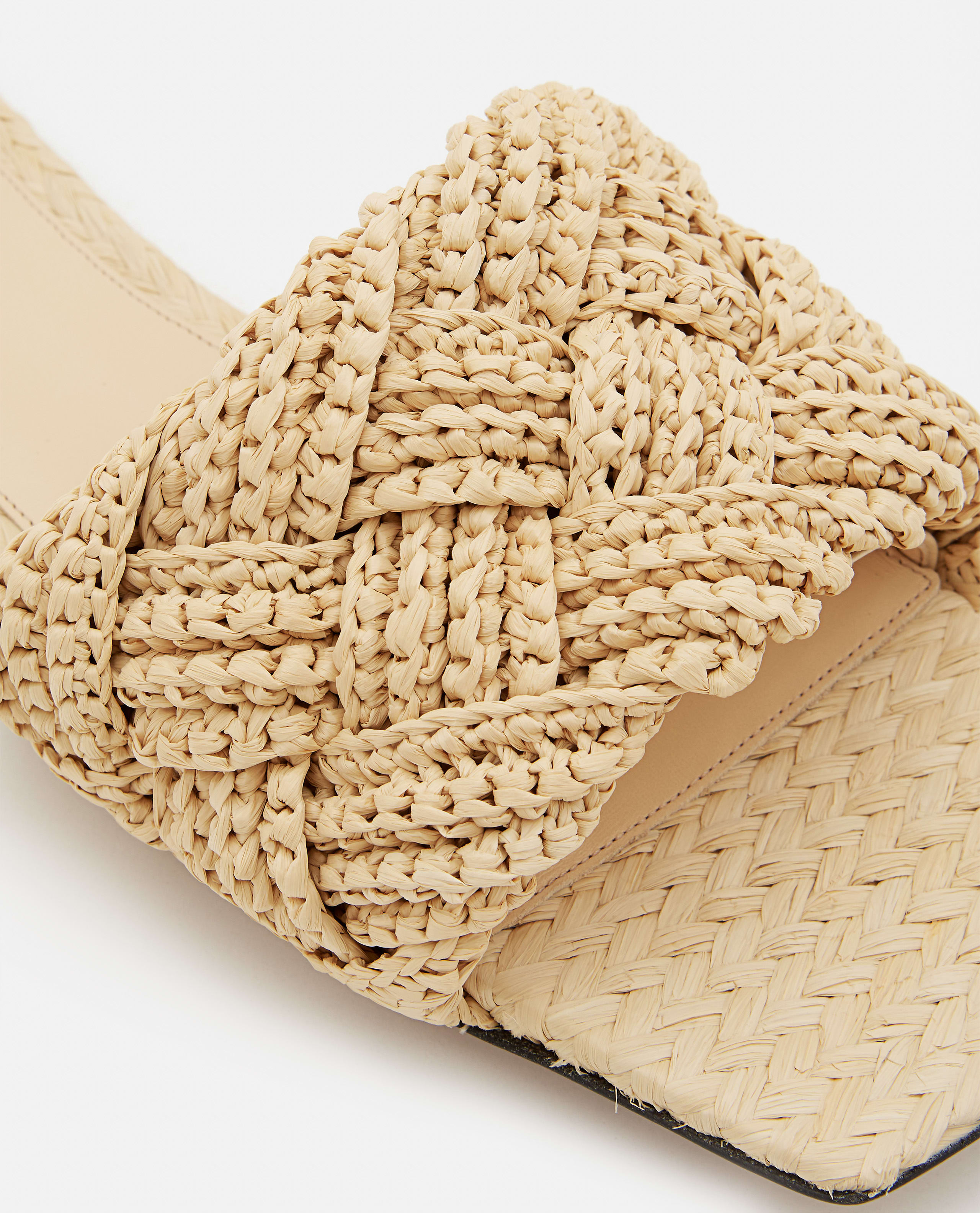 Bottega Veneta Raffia Lido Flat Sandals | italist