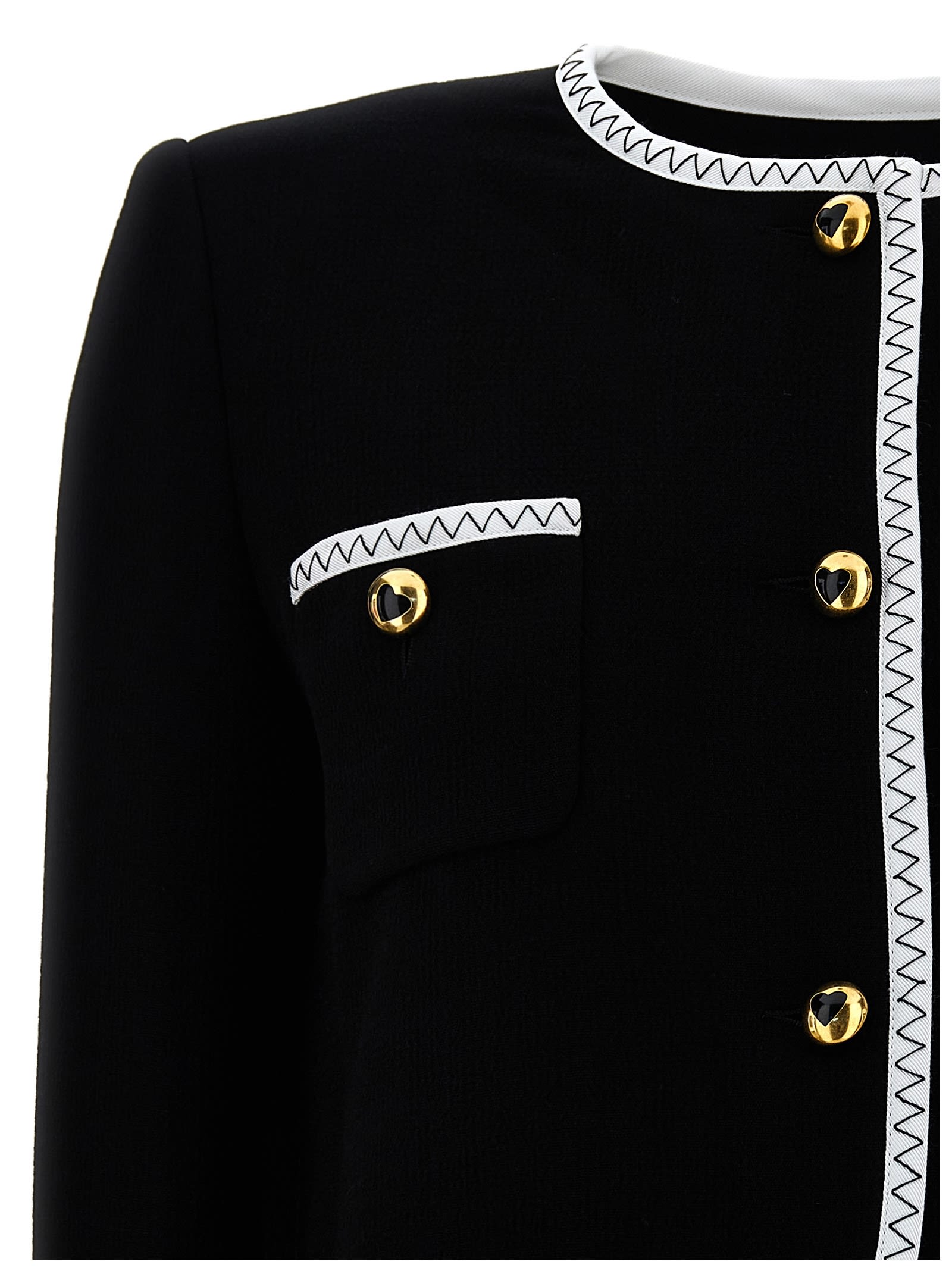 ジャケット Moschino FW24 Crepe short jacket (J05065517 0555) Moschino Crepe Short Jacket | italist
