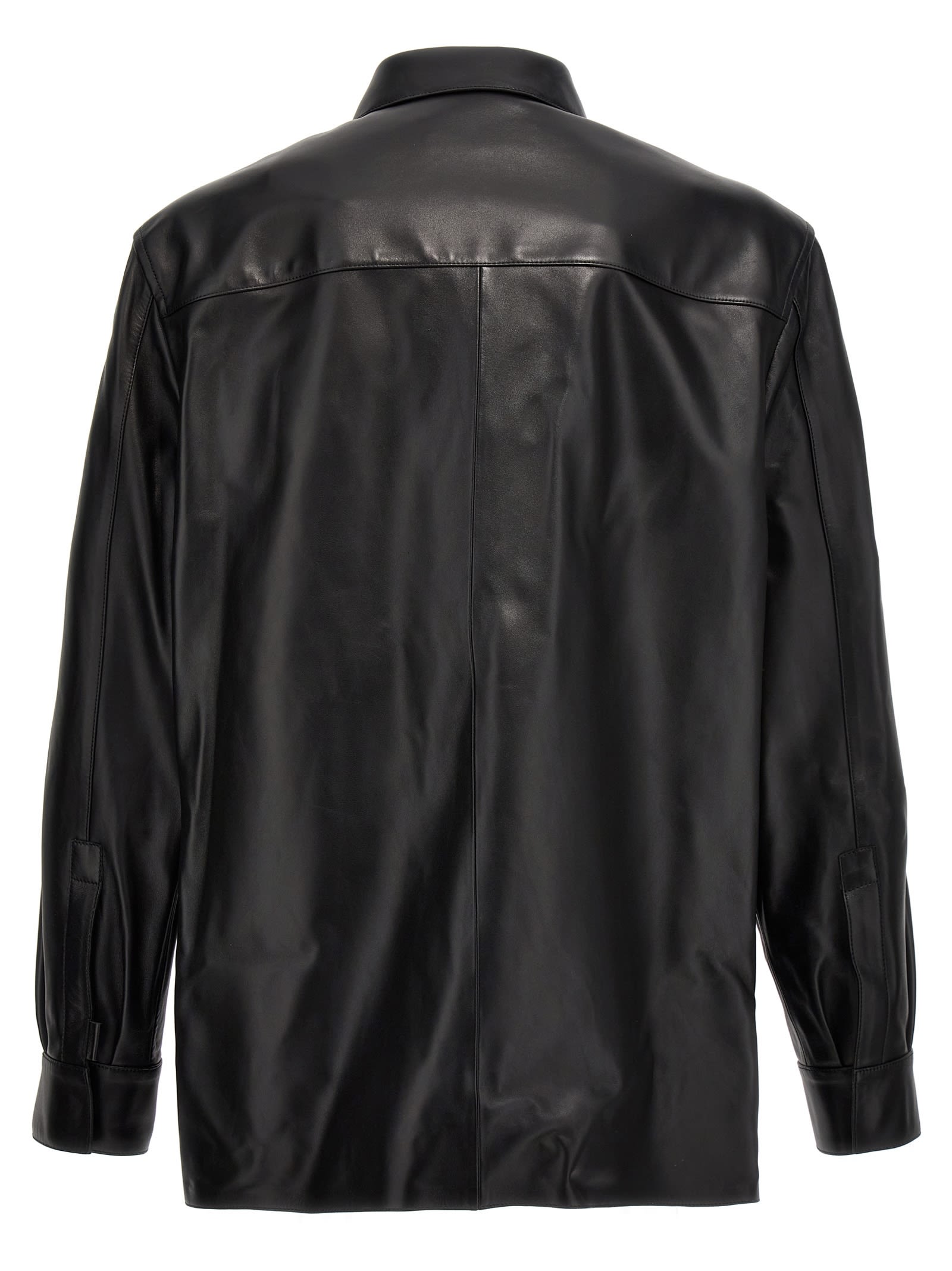 Loewe Logo Leather Jacket | italist