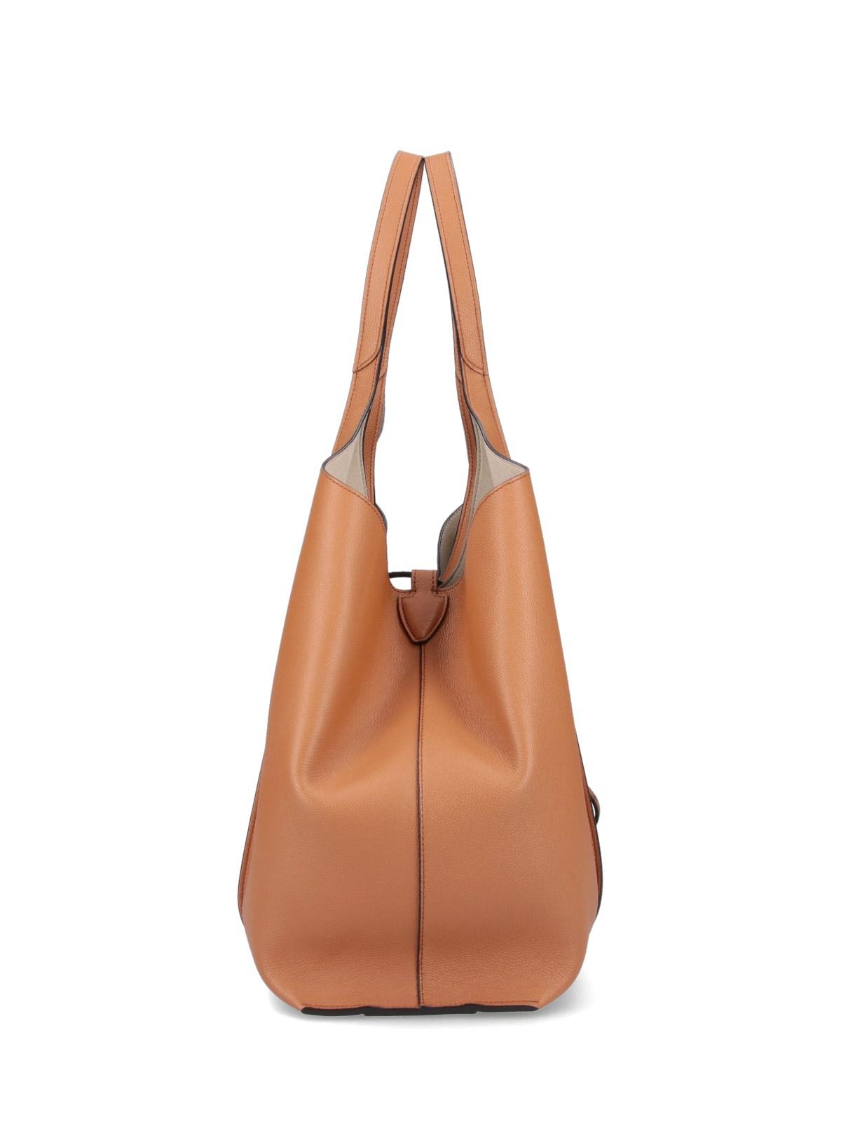 トートバッグ Tod's MEDIUM T-TIMELESS SHOPPING BAG Woman BROWN T Timeless Shopping Bag in Leather Medium
