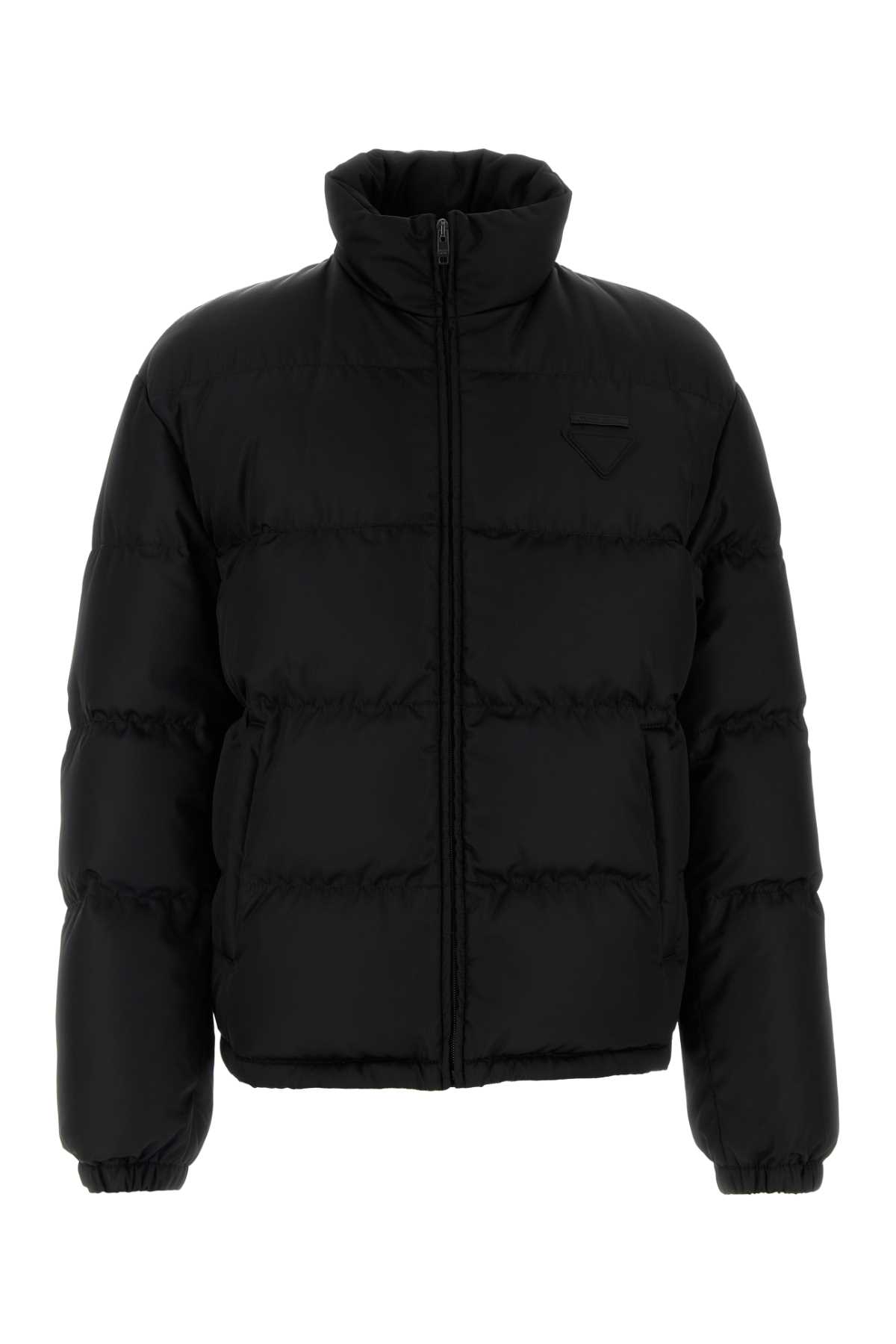 Prada Black Re-nylon Down Jacket | italist