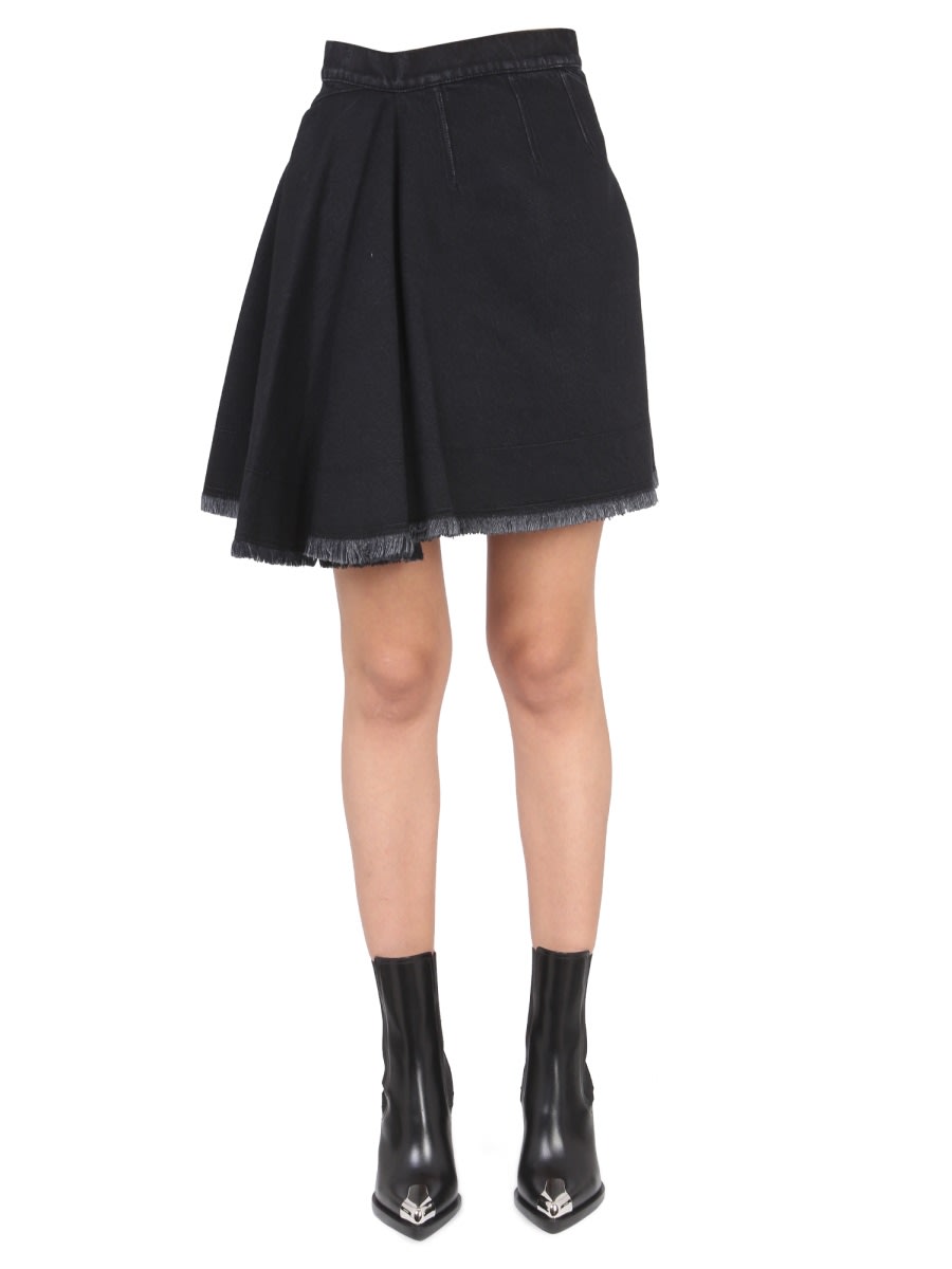 【関税&送料込】Alexander Mcqueen Asymmetrical Mini Skirt Alexander McQueen Asymmetric Mini Skirt | Black | FARFETCH