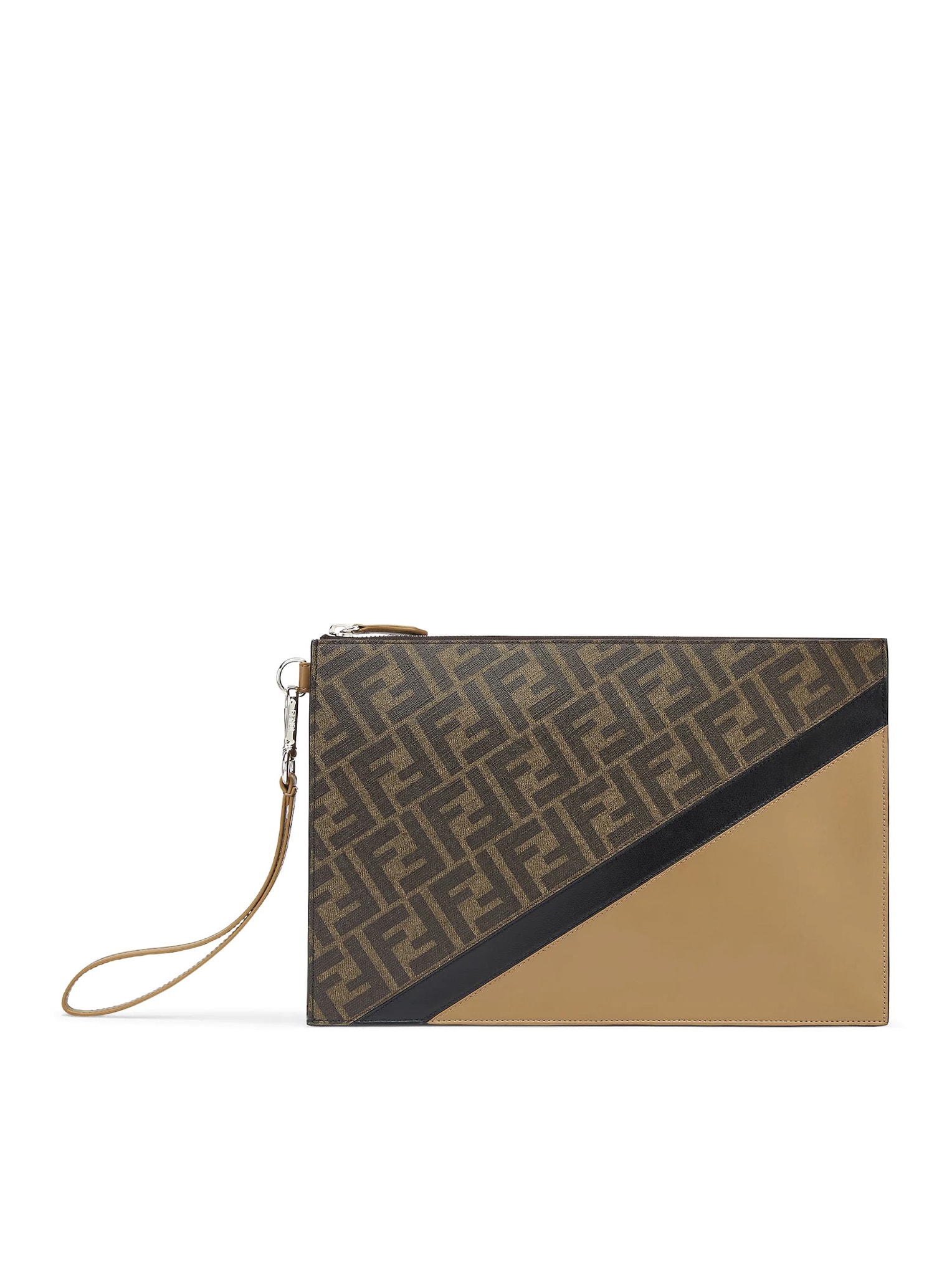 Shop FENDI 2022-23FW FENDI ☆Large Flat Pouch ☆8N0178ALMJF1J47 by