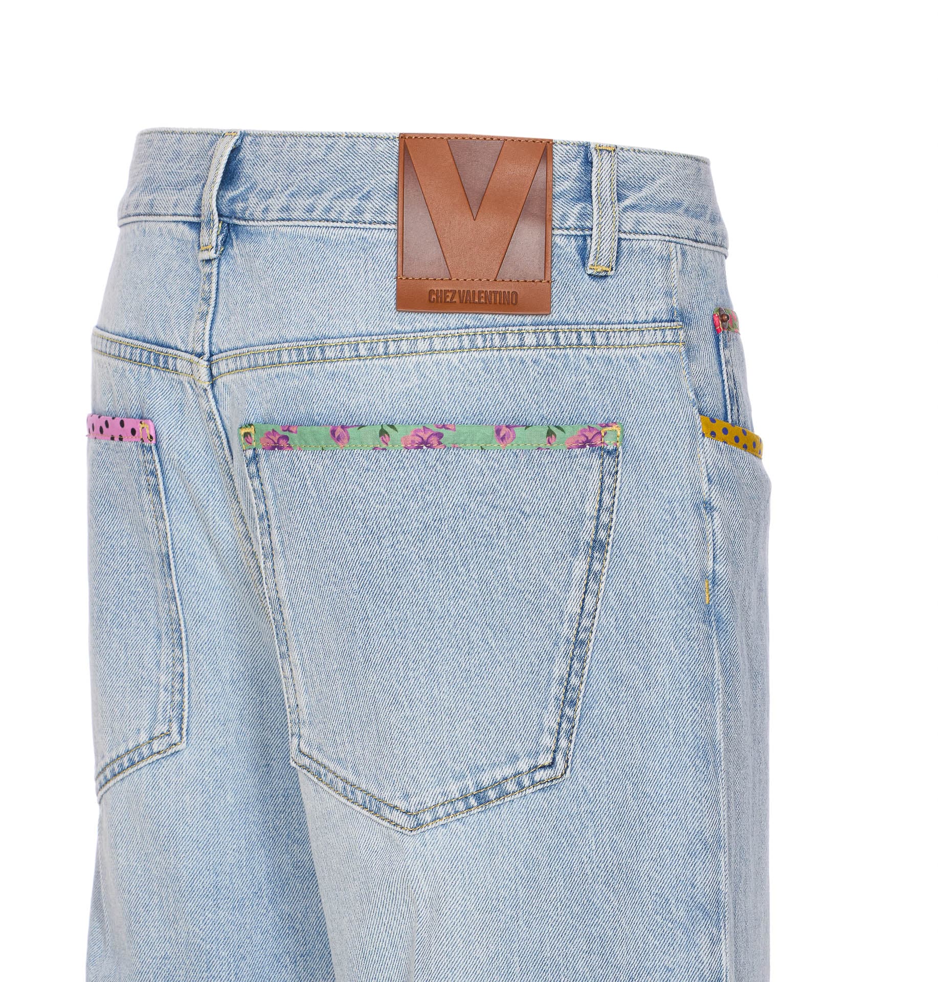 Valentino Garavani Embroidered Denim Pants | italist, ALWAYS