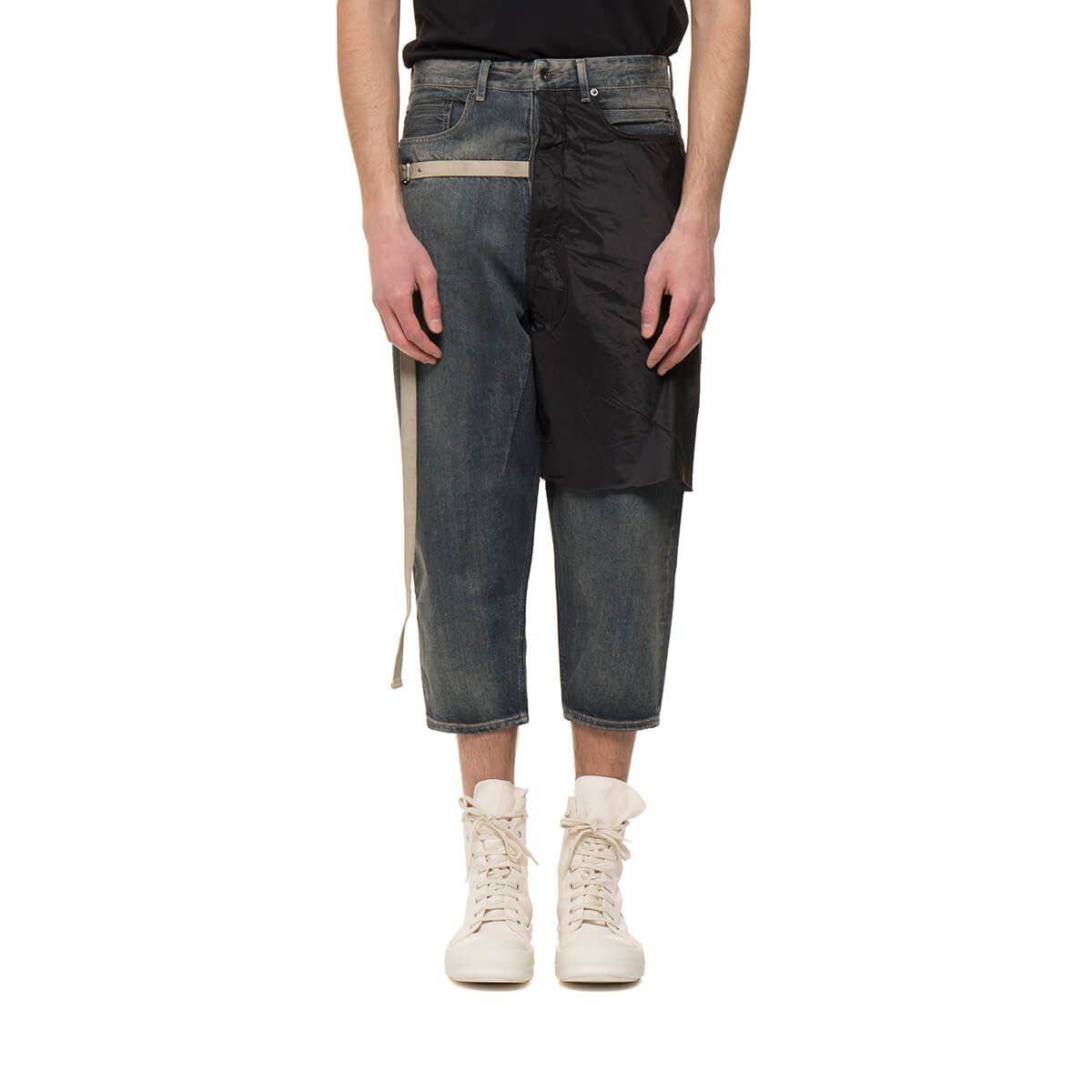 DRKSHDW COMBO COLLAPSE CROPPED JEANS,10858866