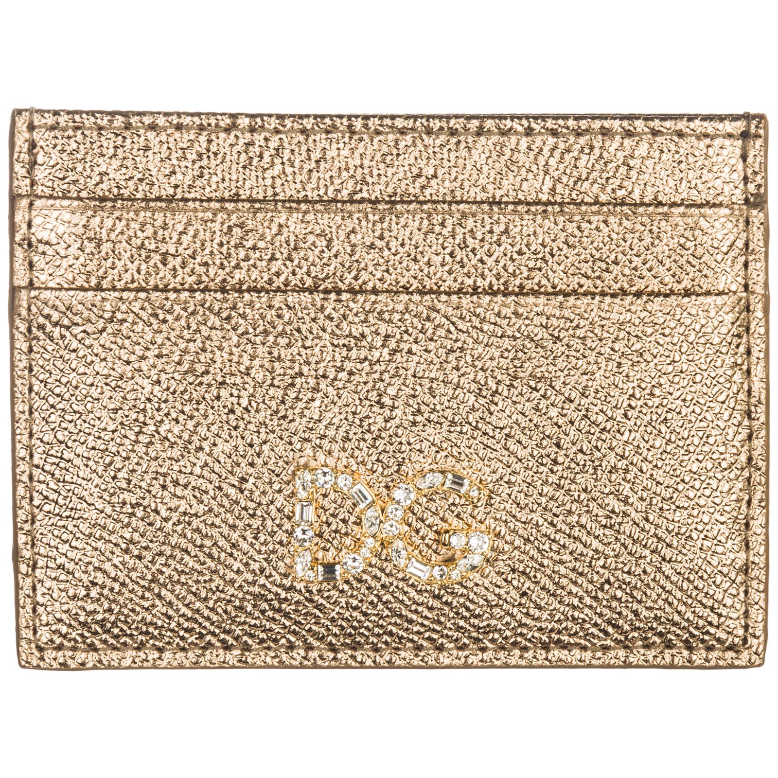 DOLCE & GABBANA Dolce & Gabbana  Genuine Leather Credit Card Case Holder Wallet,10832727