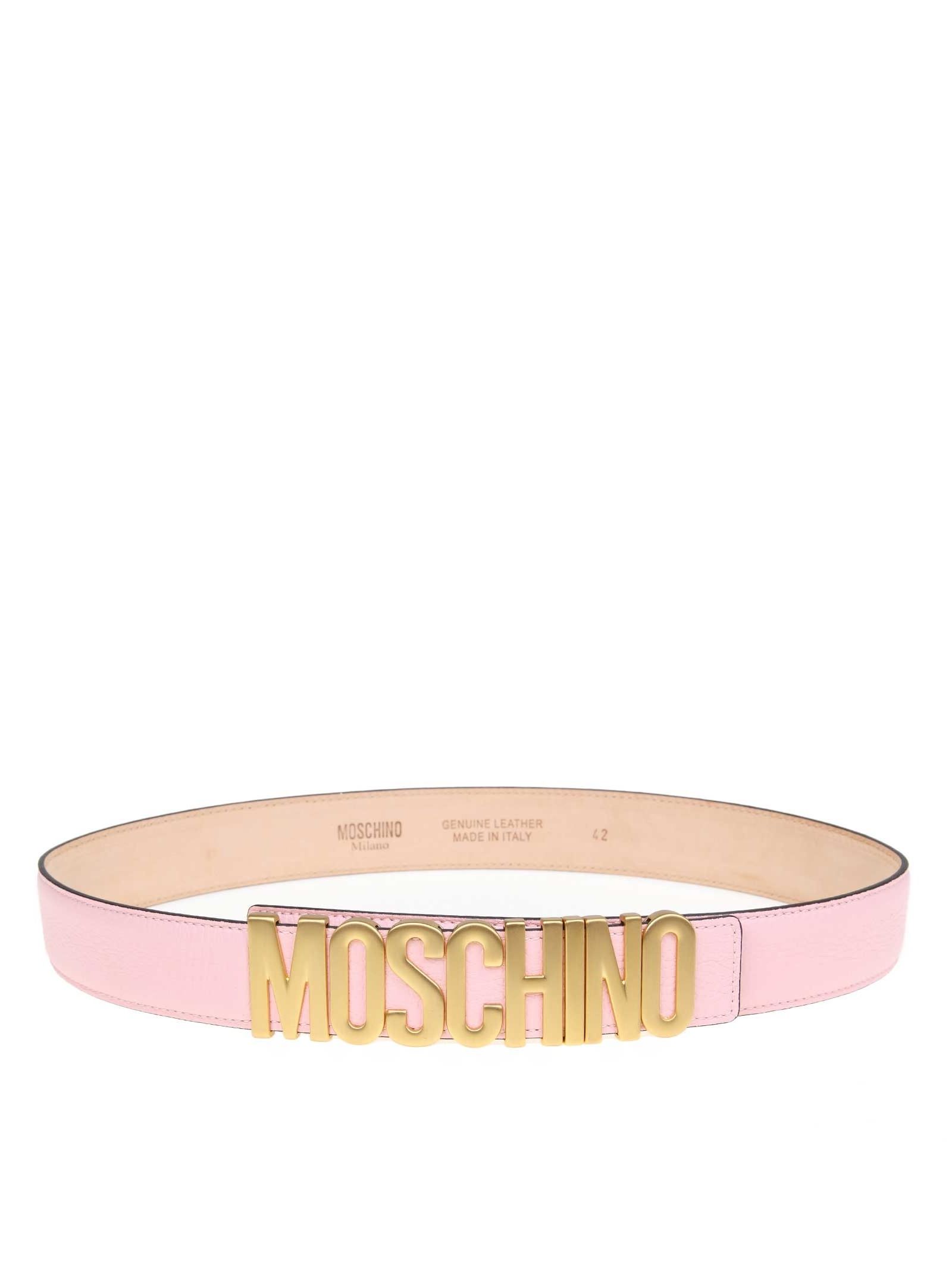 moschino belt pink