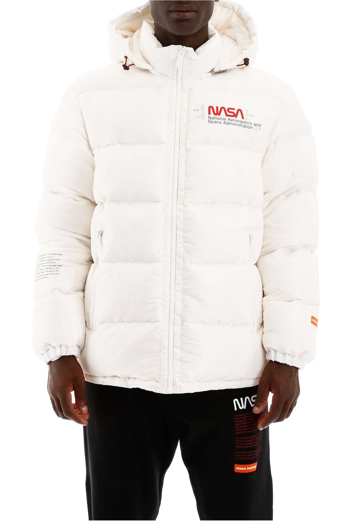 white nasa bubble coat