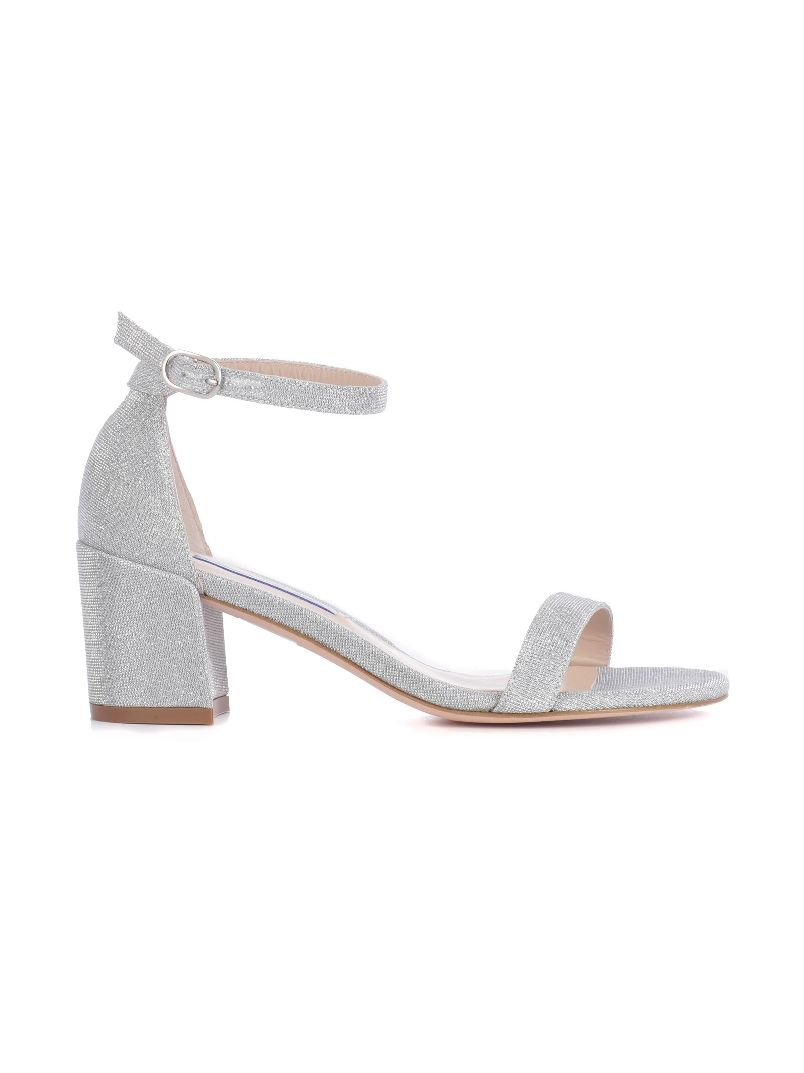 Stuart weitzman simple sandal silver Clearance