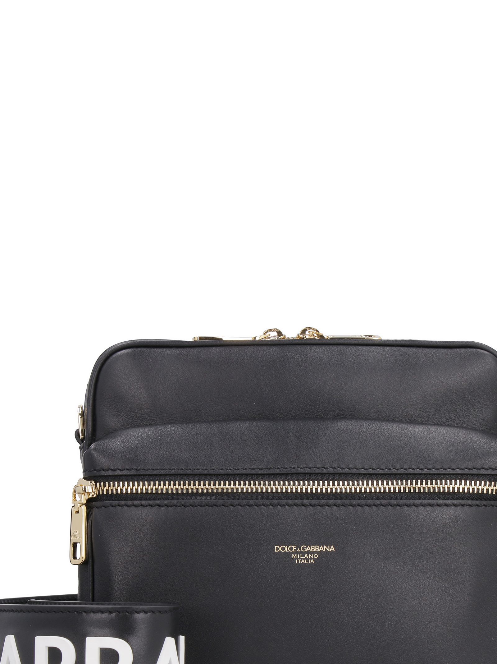 DOLCE & GABBANA Dolce & Gabbana Leather Messenger Bag,10912227