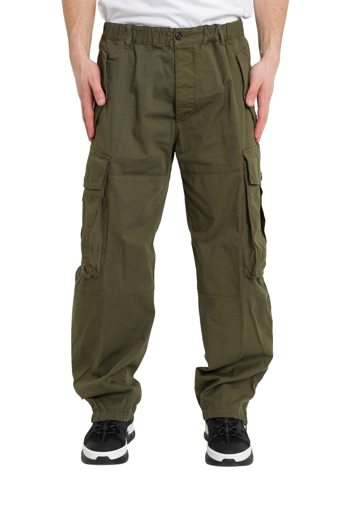DSQUARED2 WIDE-LEG CARGO TROUSERS,10866983
