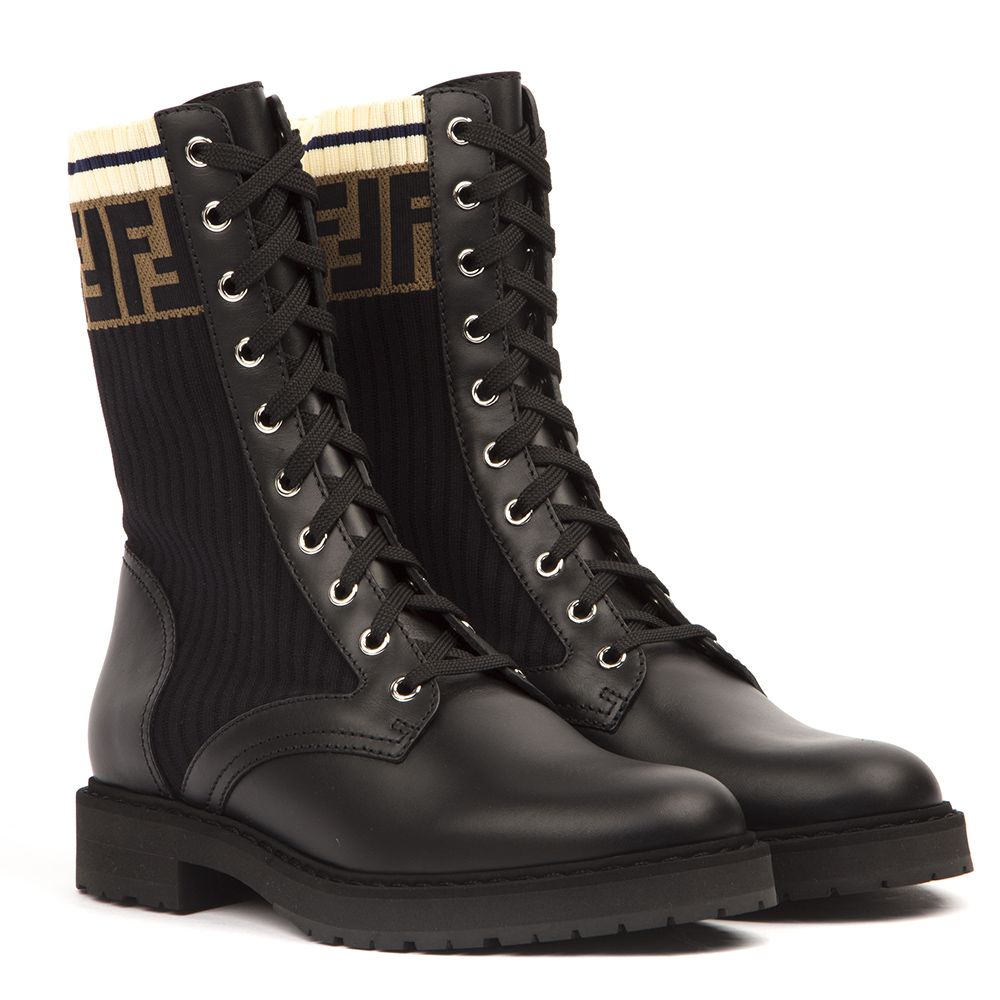 fendi monogram boots