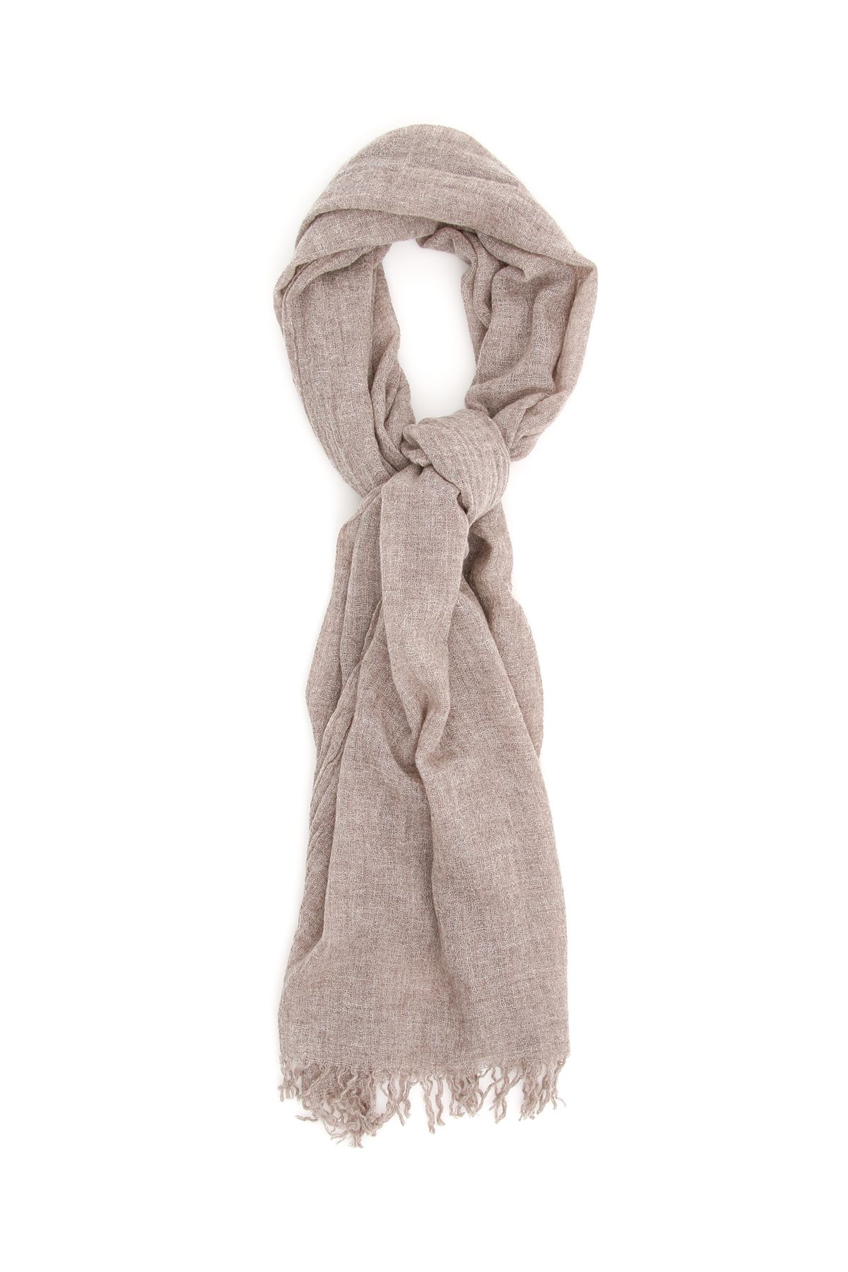 cashmere scarf in stone
