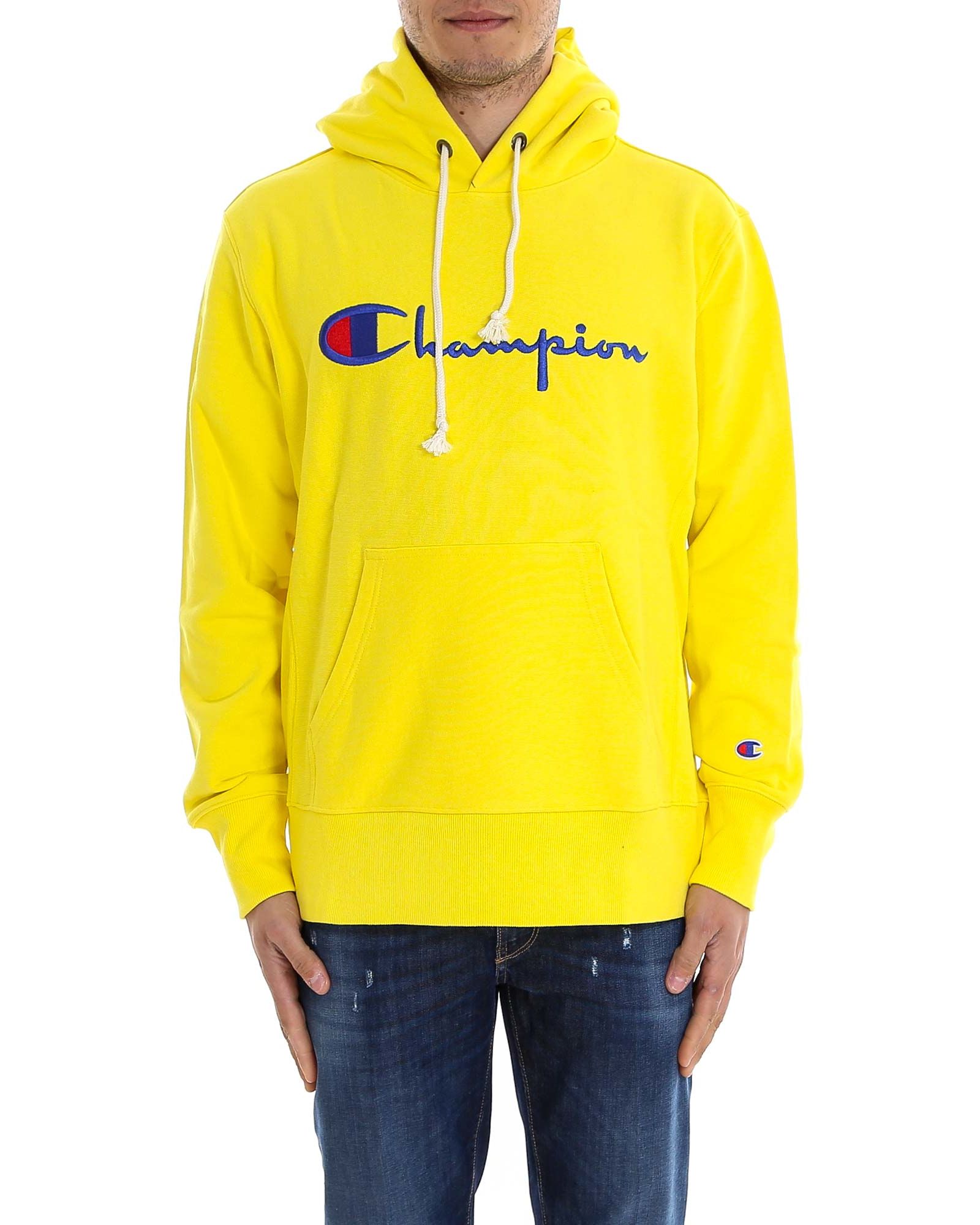 Champion Sweatshirt In Yellow | ModeSens