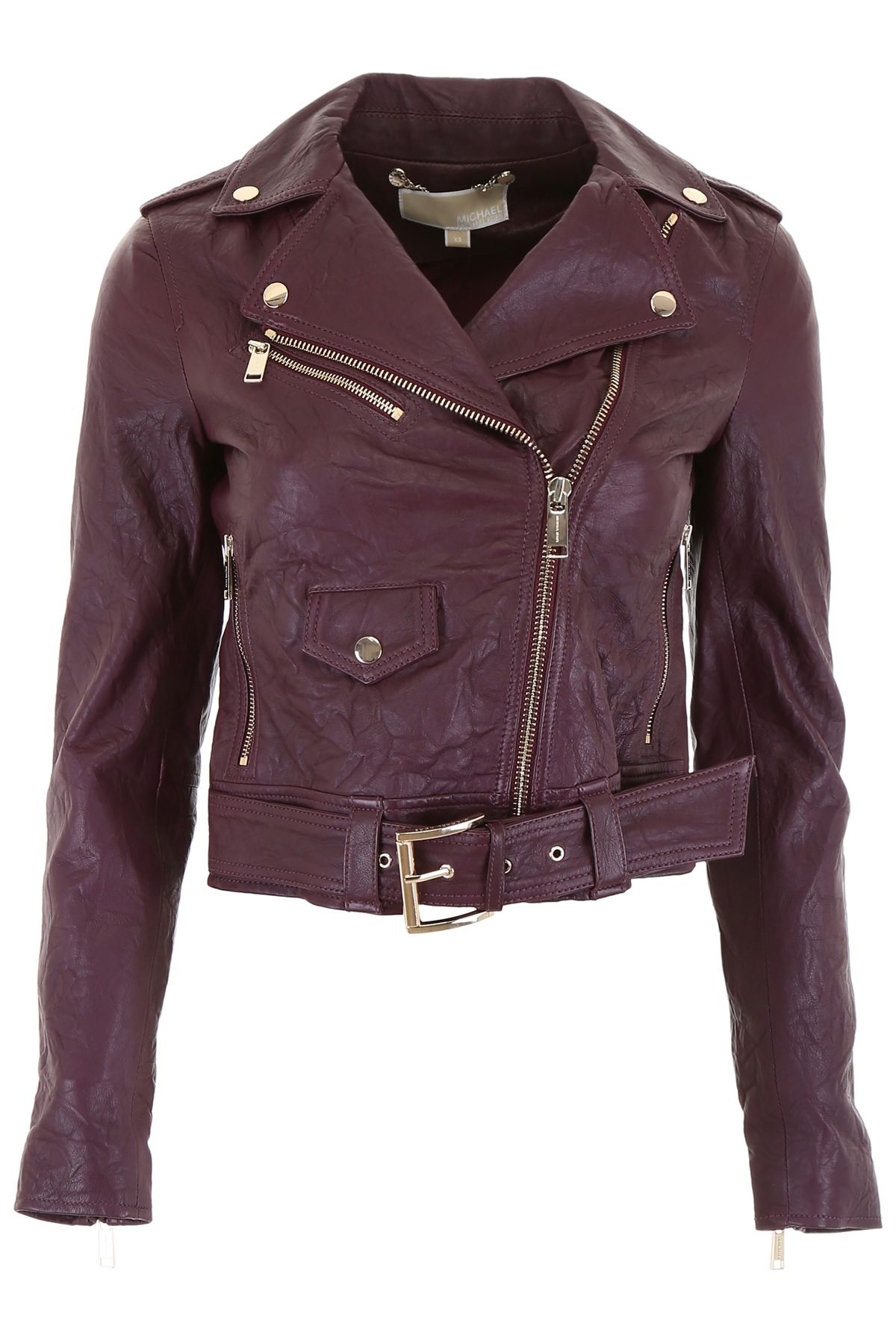 Michael Kors Jacket On At The Marie Claire Edit Biker Jacket Cropped Denim Michael Kors