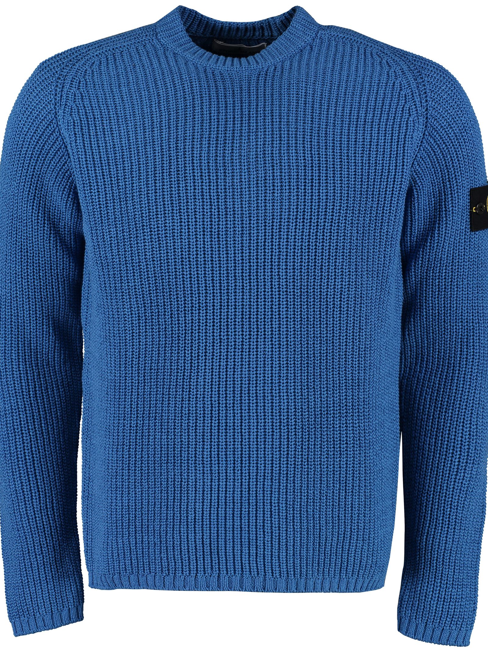 Stone Island Ribbed Cotton Sweater In Blue | ModeSens