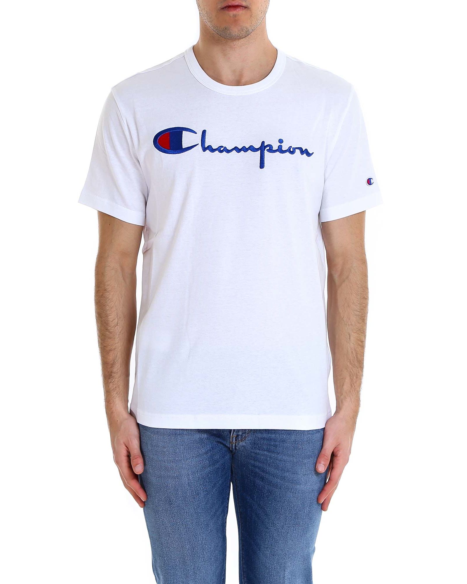 Champion Reverse Weave T-shirt In White | ModeSens