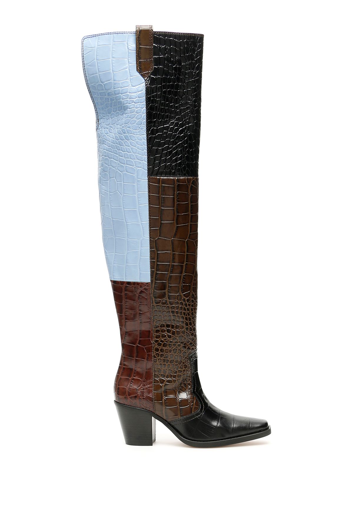 GANNI THIGH-HIGH BOOTS,10858926