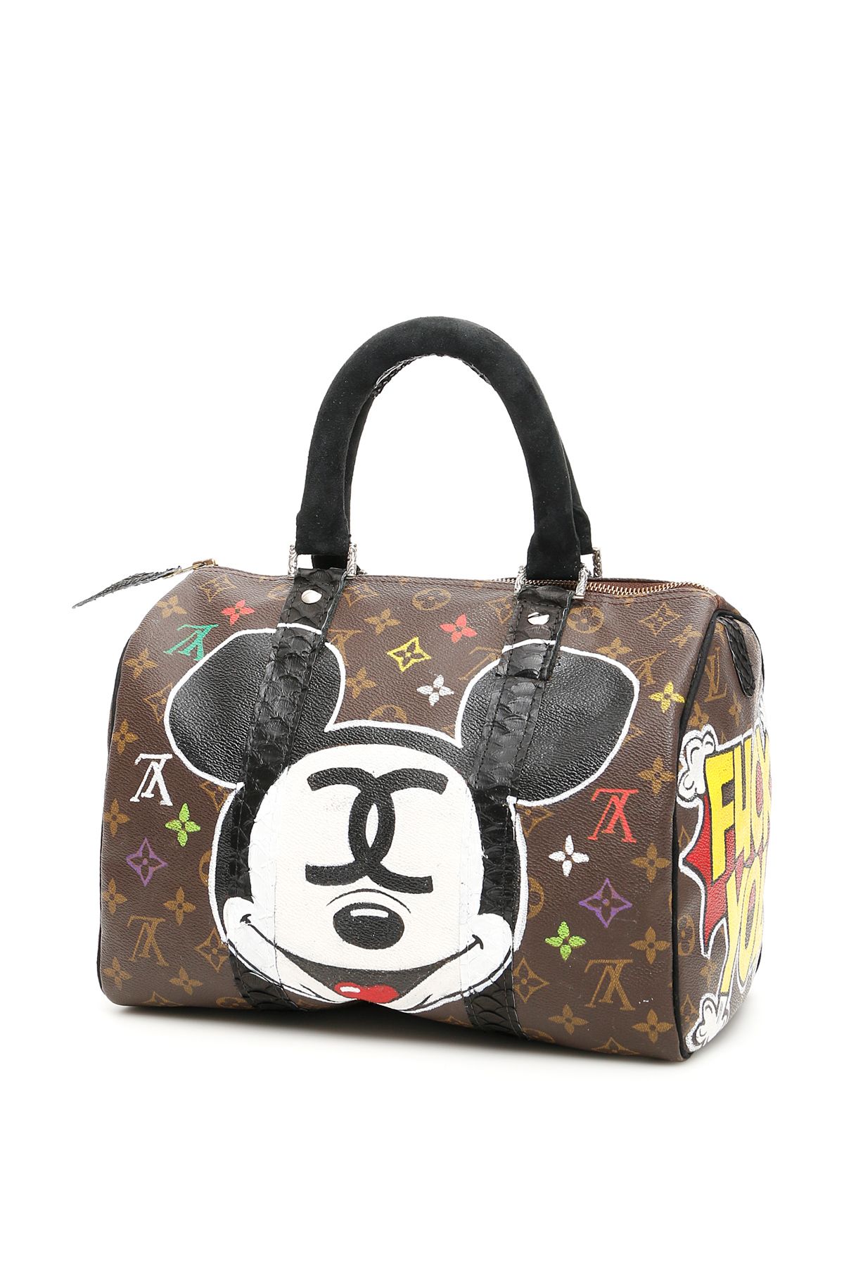 philip karto mickey bag in variante abbinata|marrone