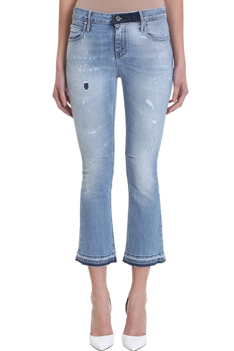 RTA CROPPED FLARED JEANS,10876249