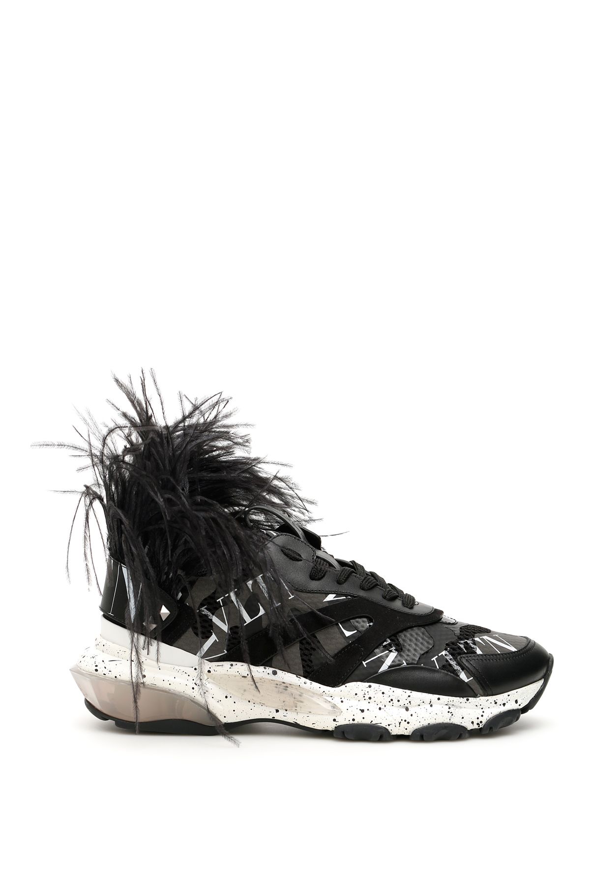 VALENTINO GARAVANI VLTN BOUNCE trainers WITH FEATHERS,10884956